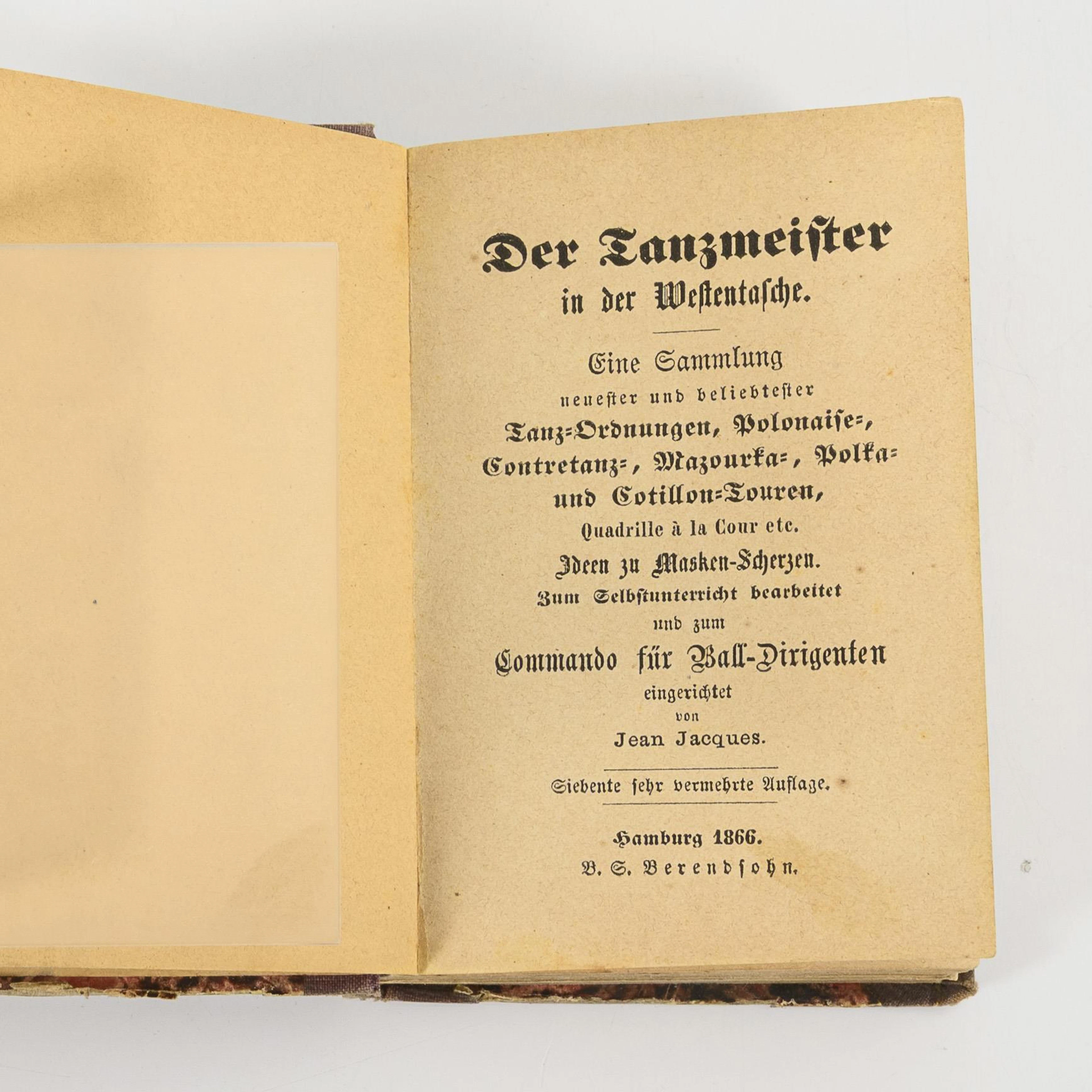 JAQUES, Jean, JAQUES, Jean, JAQUES, Jean, "Der Tanzmeister in der