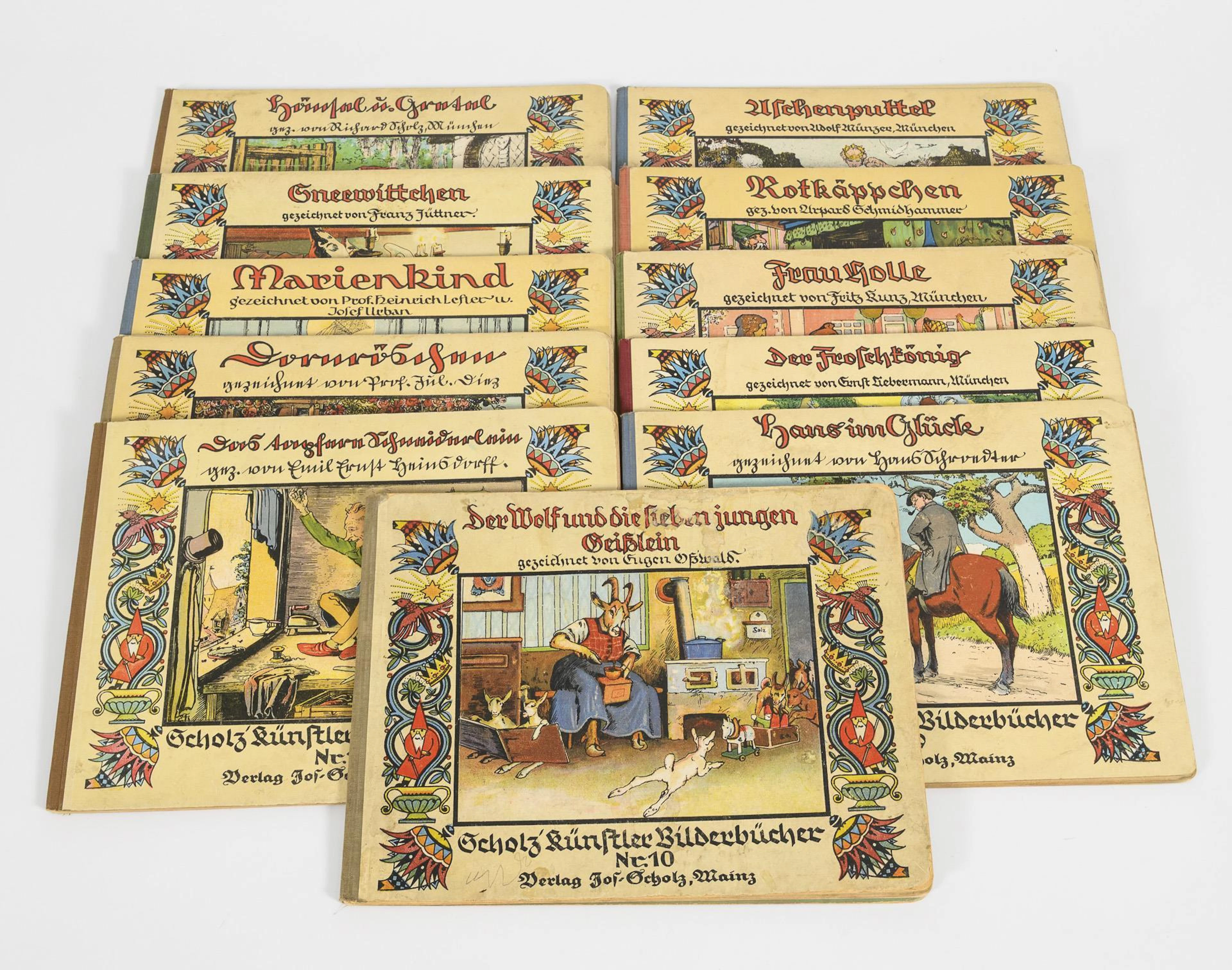 11x Scholz' Künstler-Bilderbücher