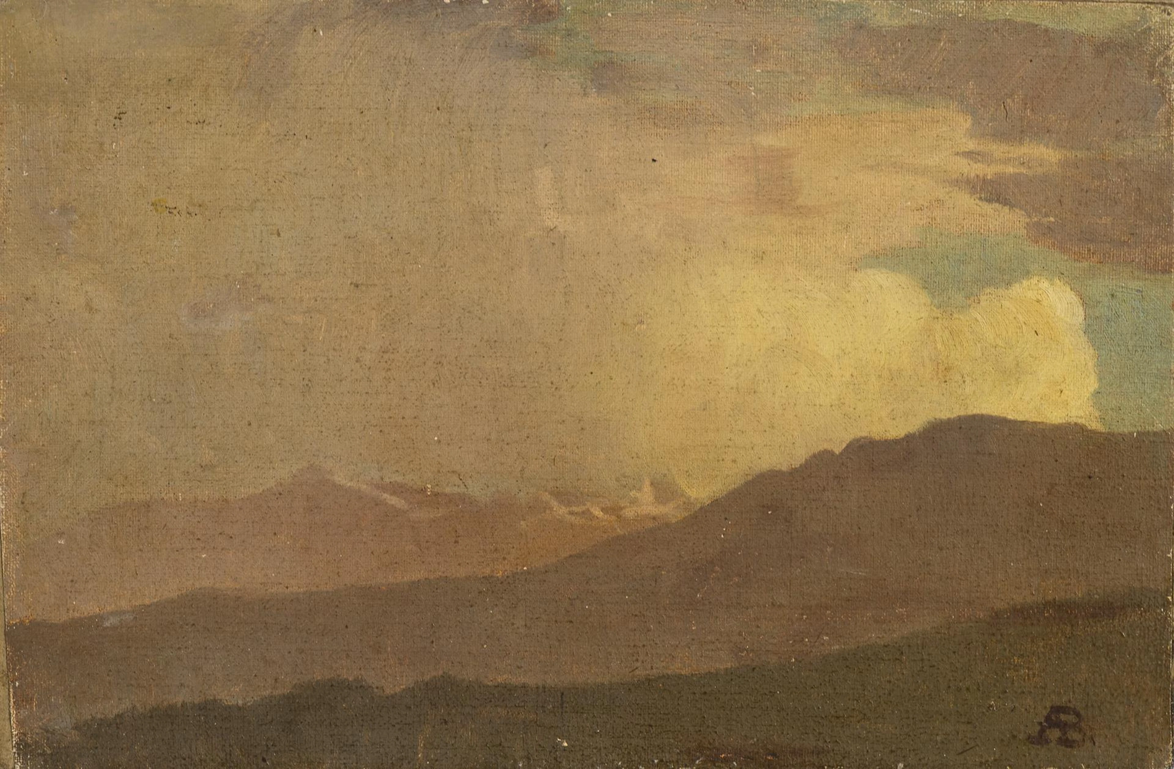 Monogrammist "AB": Mountain landscape