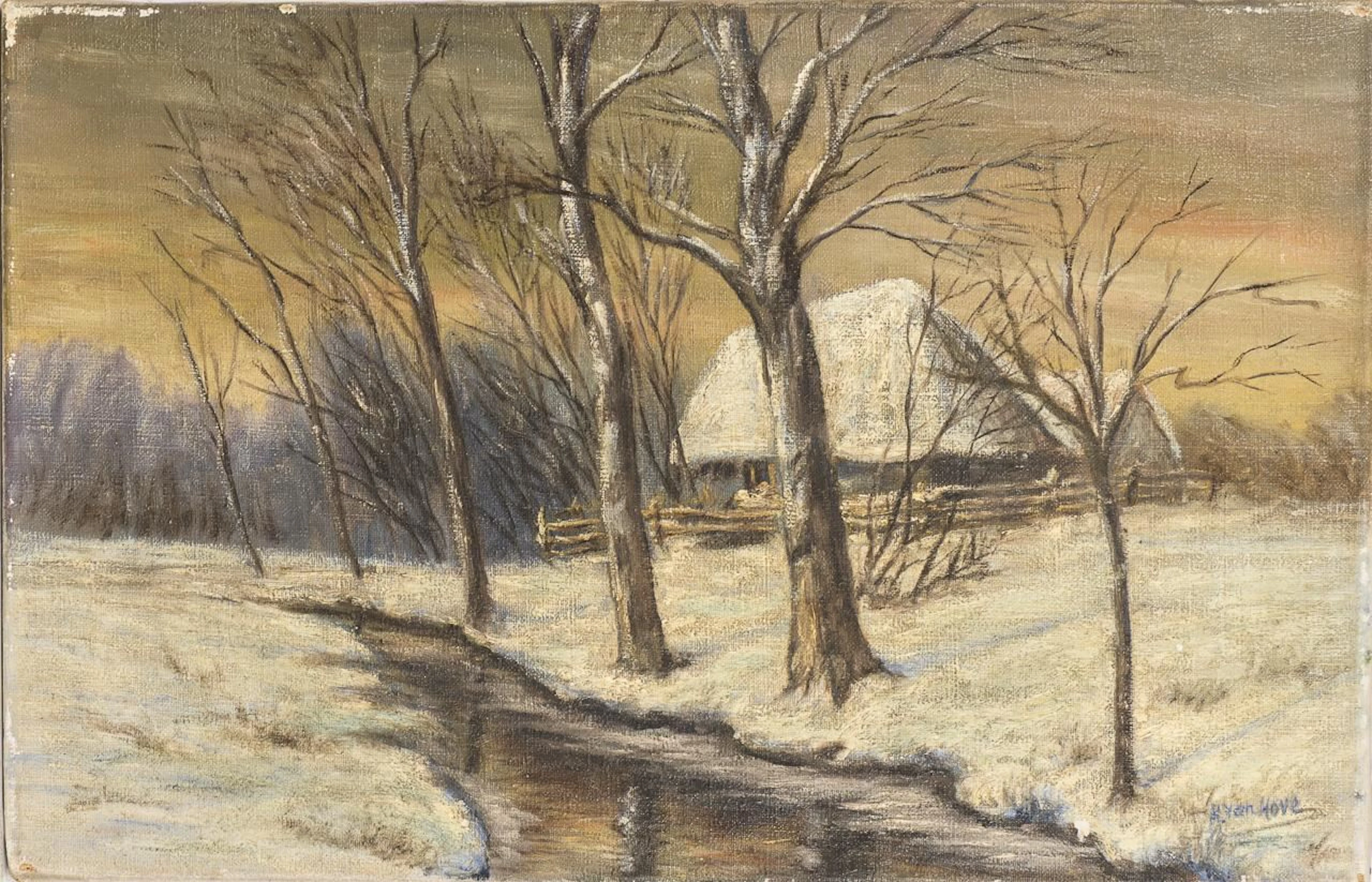 HOVE, H. van, HOVE, H. van, HOVE, H. van, Winter Landscape