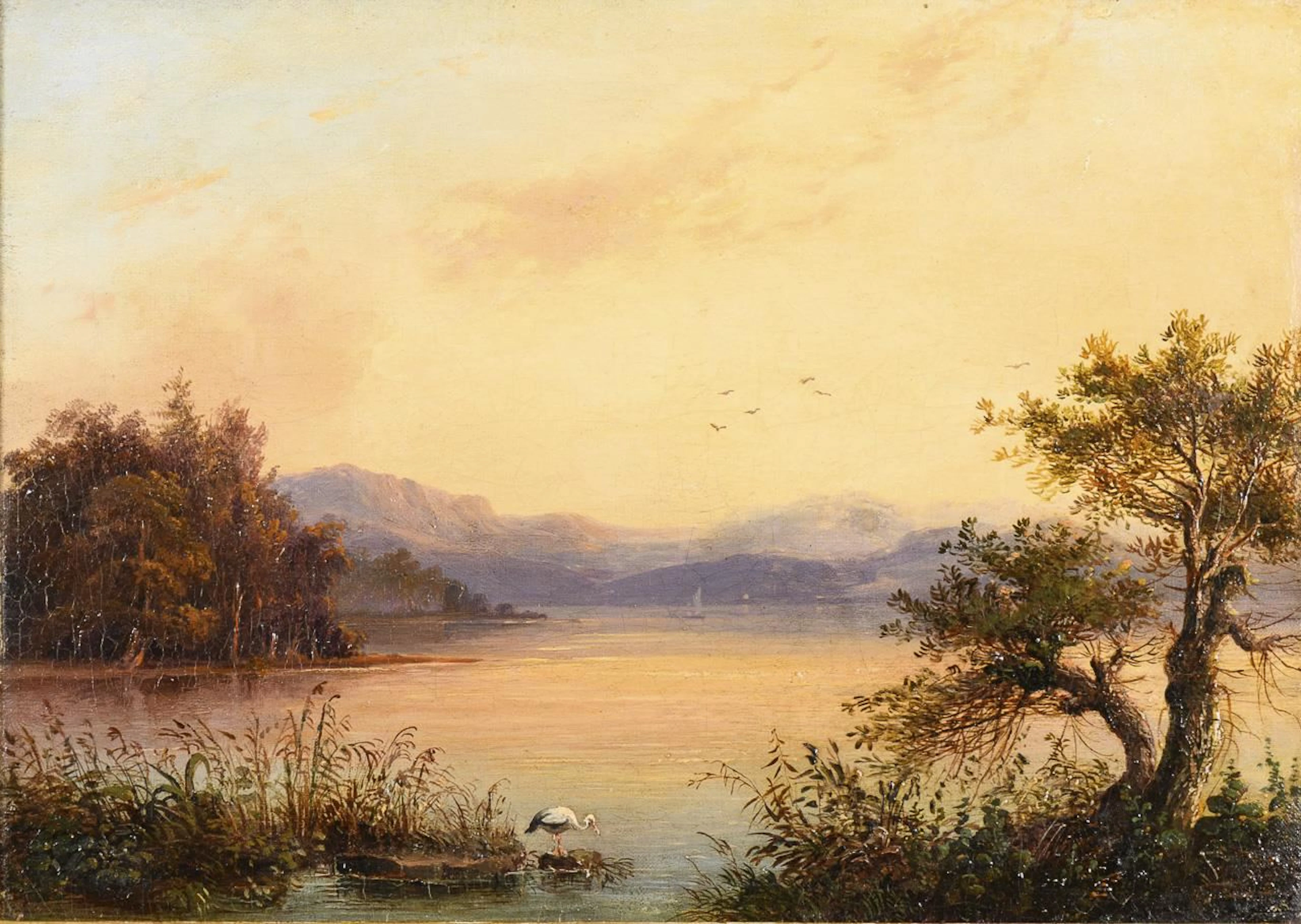 Anonymous, Anonymous, Anonymous, Lakeside Landscape with Mountain