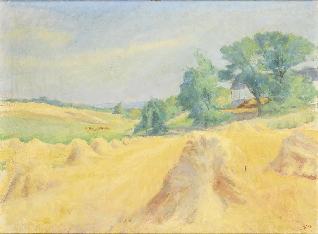 Monogrammist: Summer Harvest Landscape