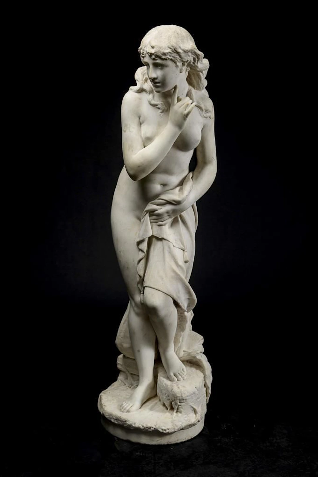 GUYOTY, S, GUYOTY, S, GUYOTY, S, Very large marble figure—nude girl