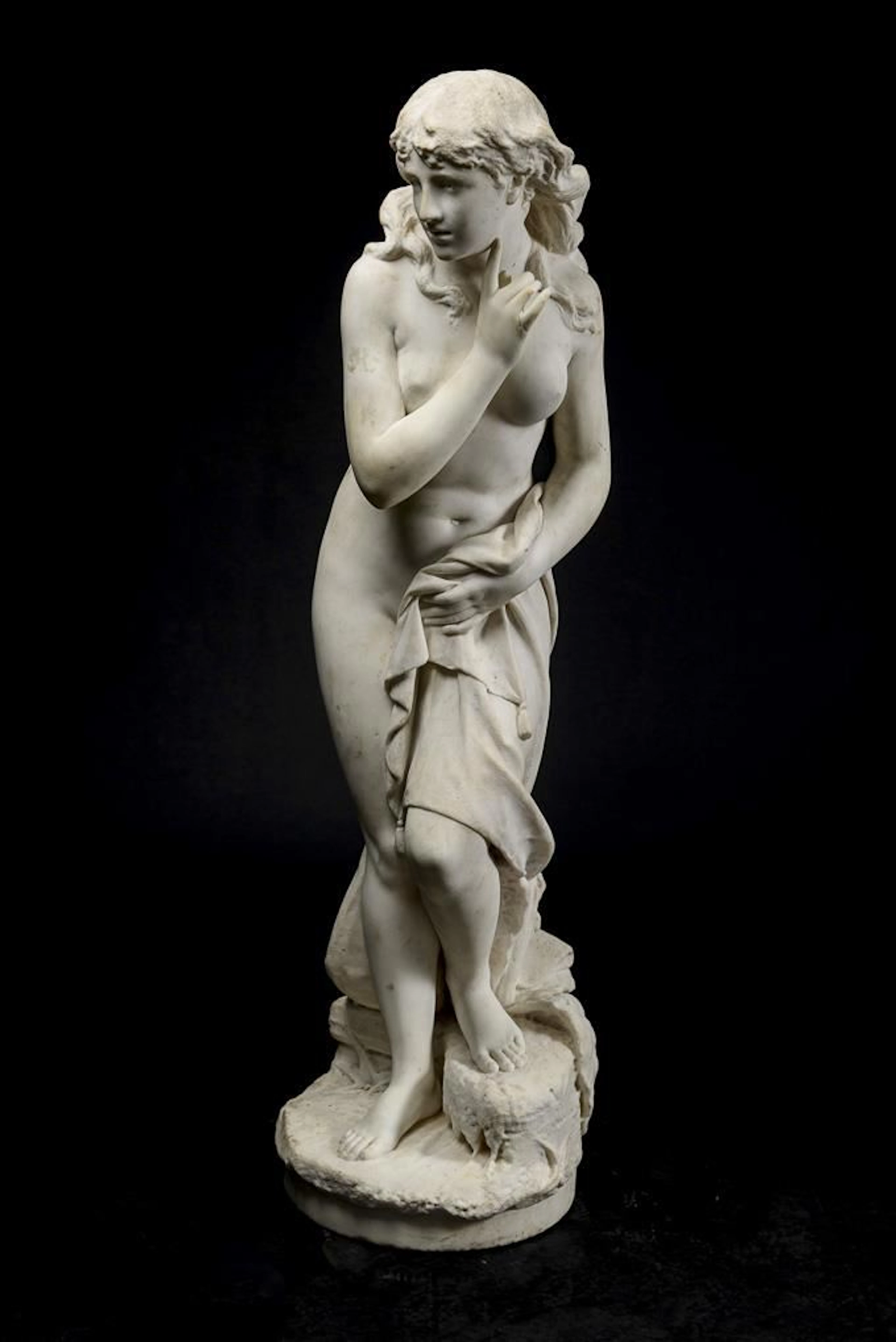 GUYOTY, S, GUYOTY, S, GUYOTY, S, Very large marble figure—nude girl