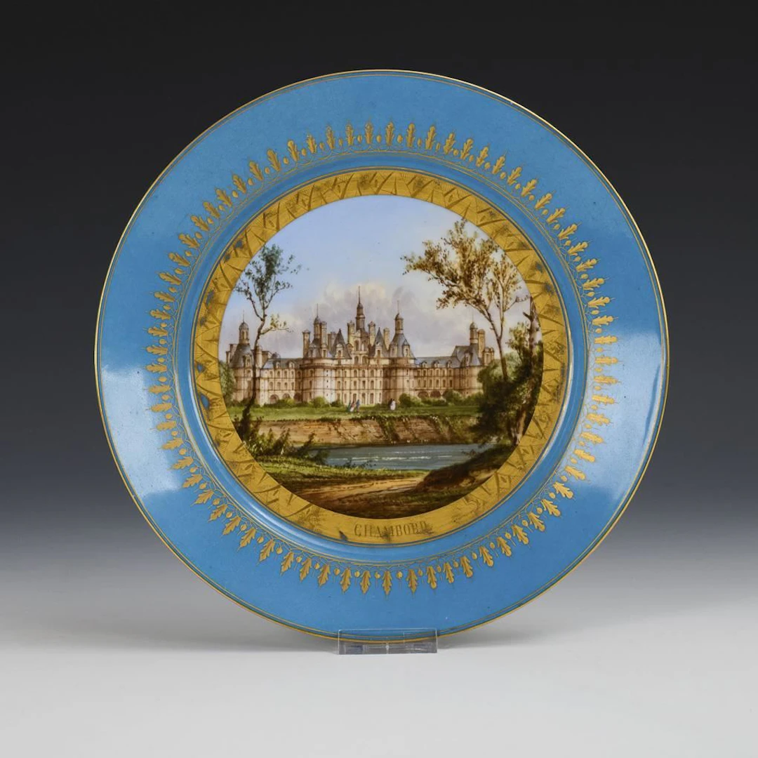 "Chambord" display plate. Sèvres.