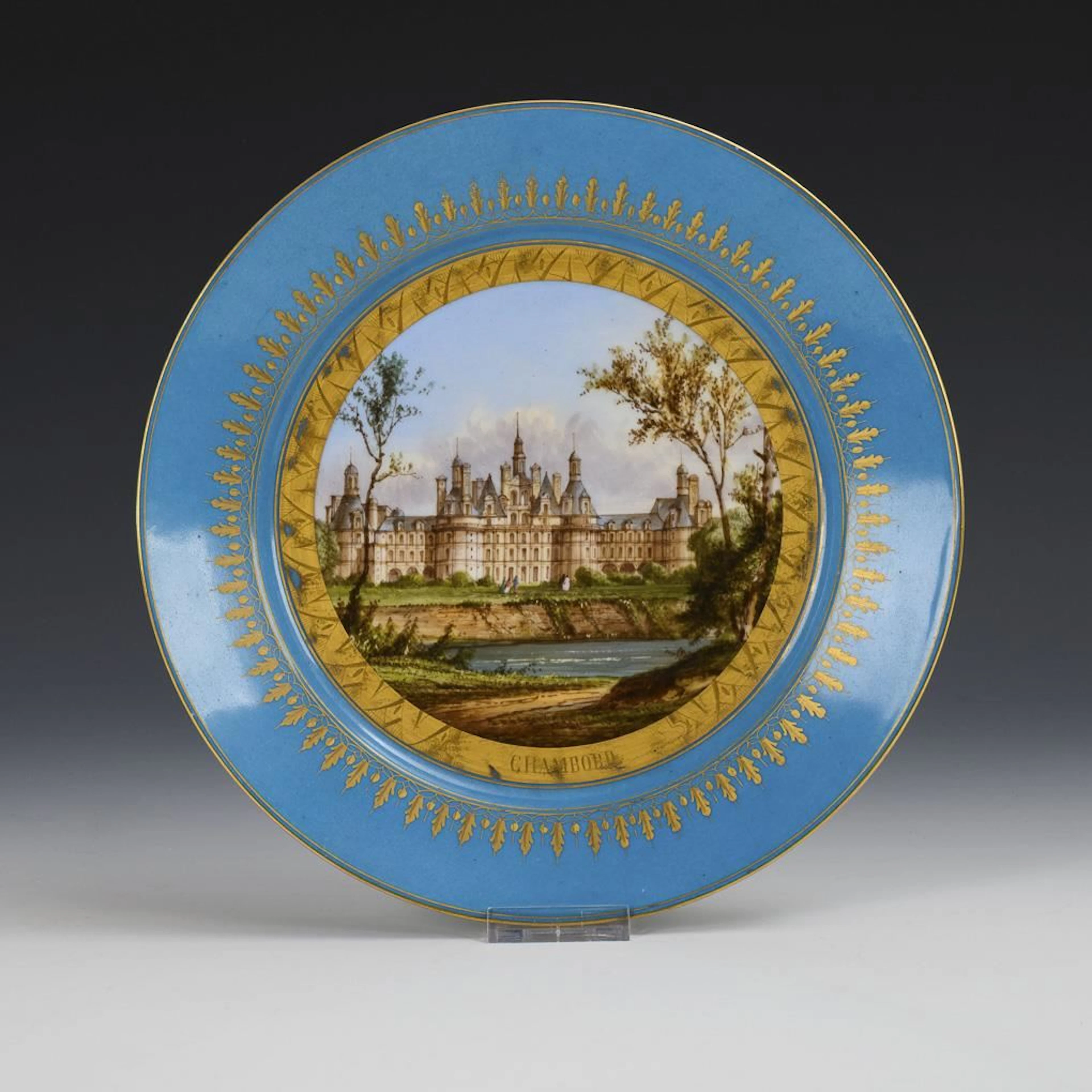 "Chambord" display plate. Sèvres.