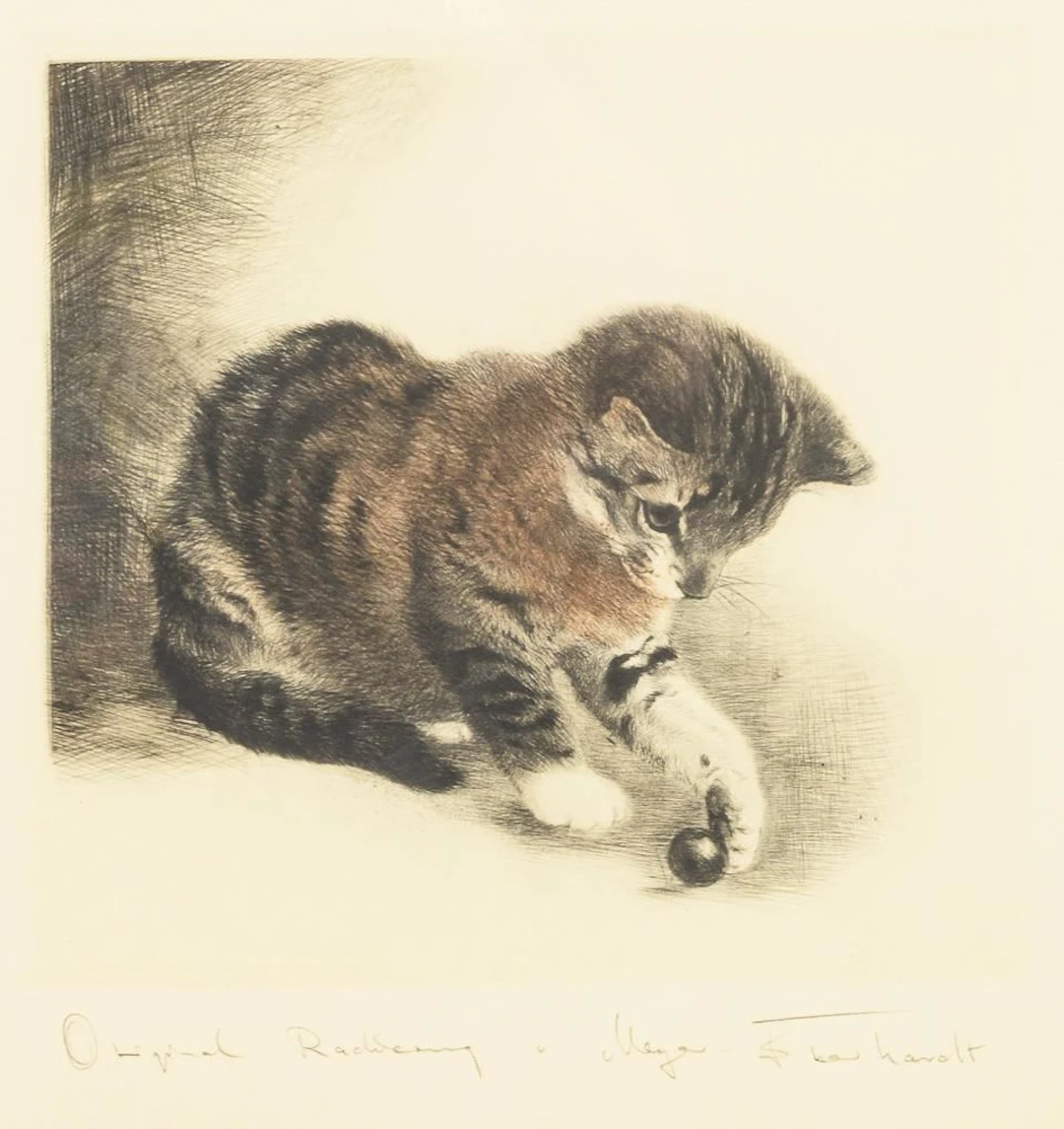 MEYER-EBERHARDT, Kurt(1895–1977), MEYER-EBERHARDT, Kurt(1895–1977), Playing Cat