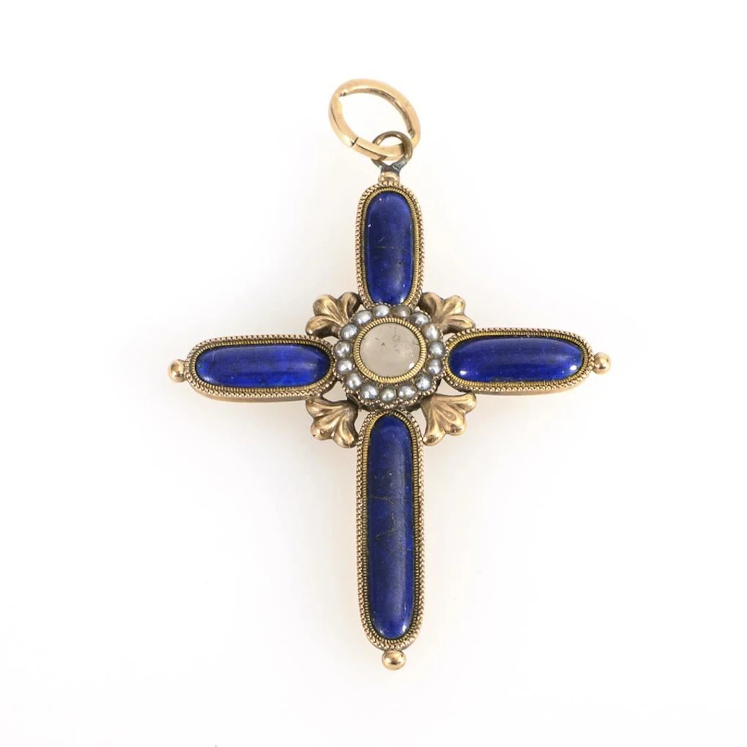 Antique cross with medallion function.