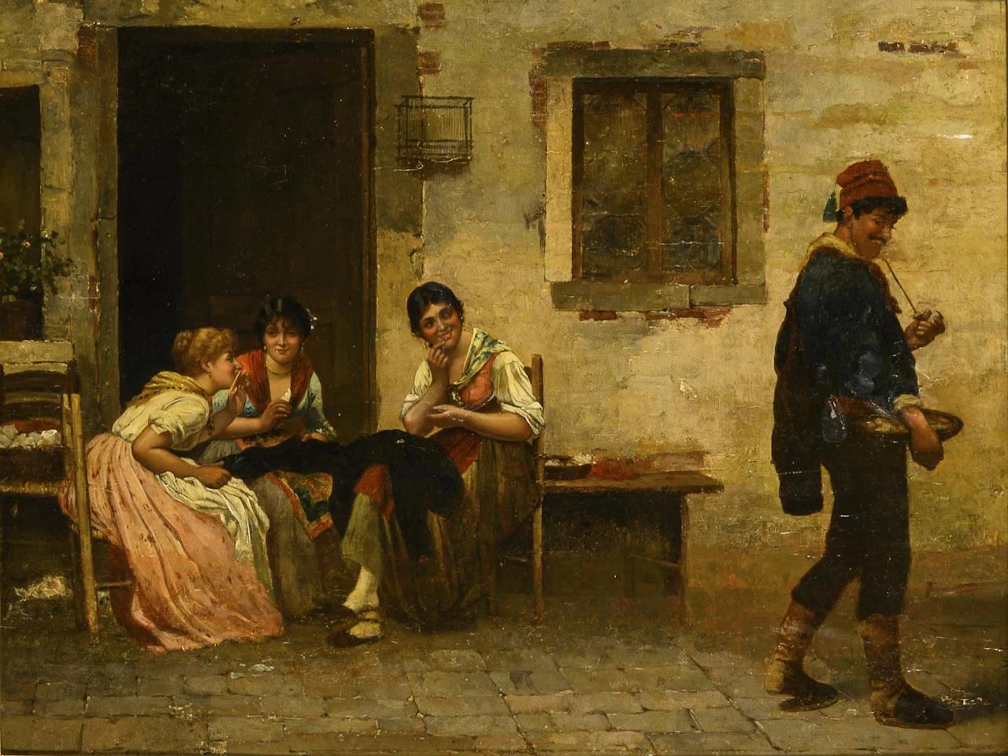 Italian painter: genre scene