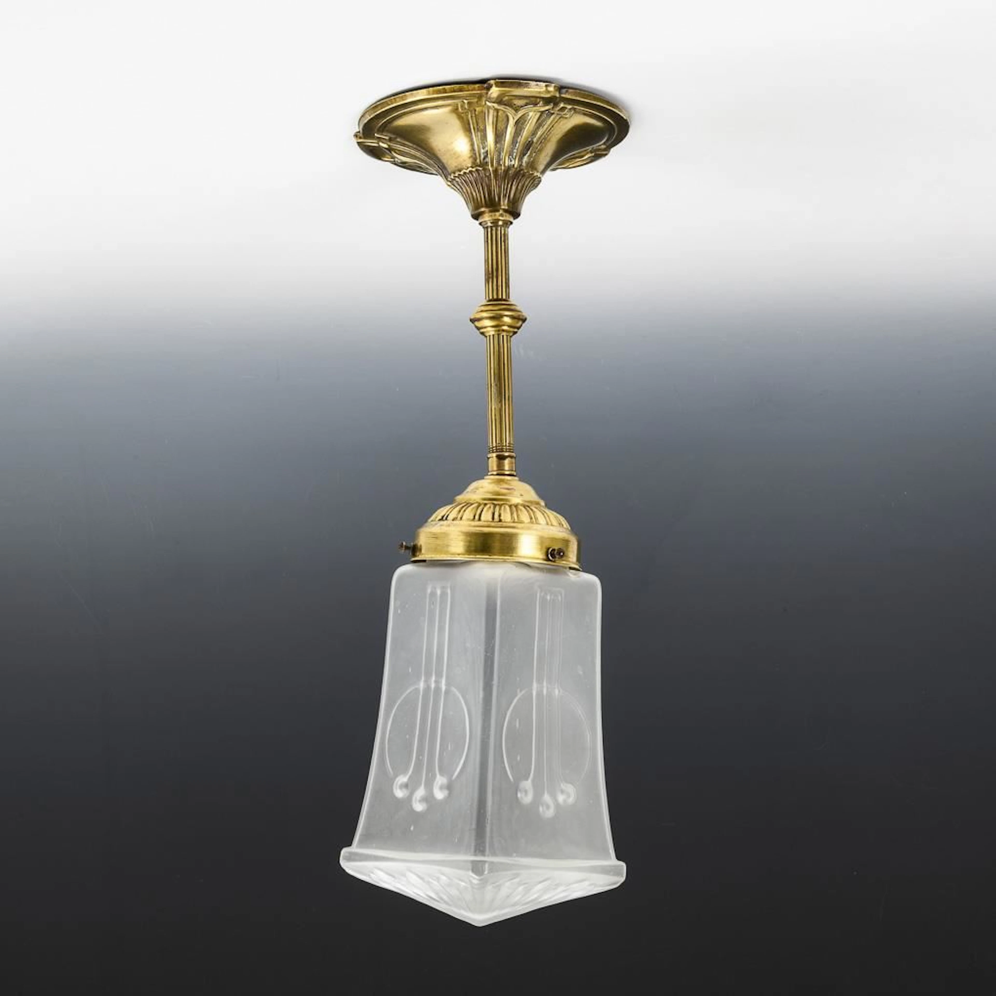 Art Nouveau hallway lamp.