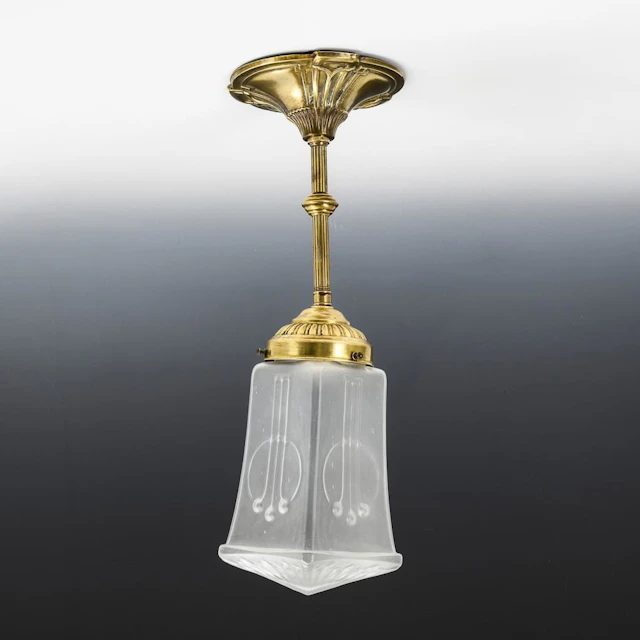 Art Nouveau hallway lamp.