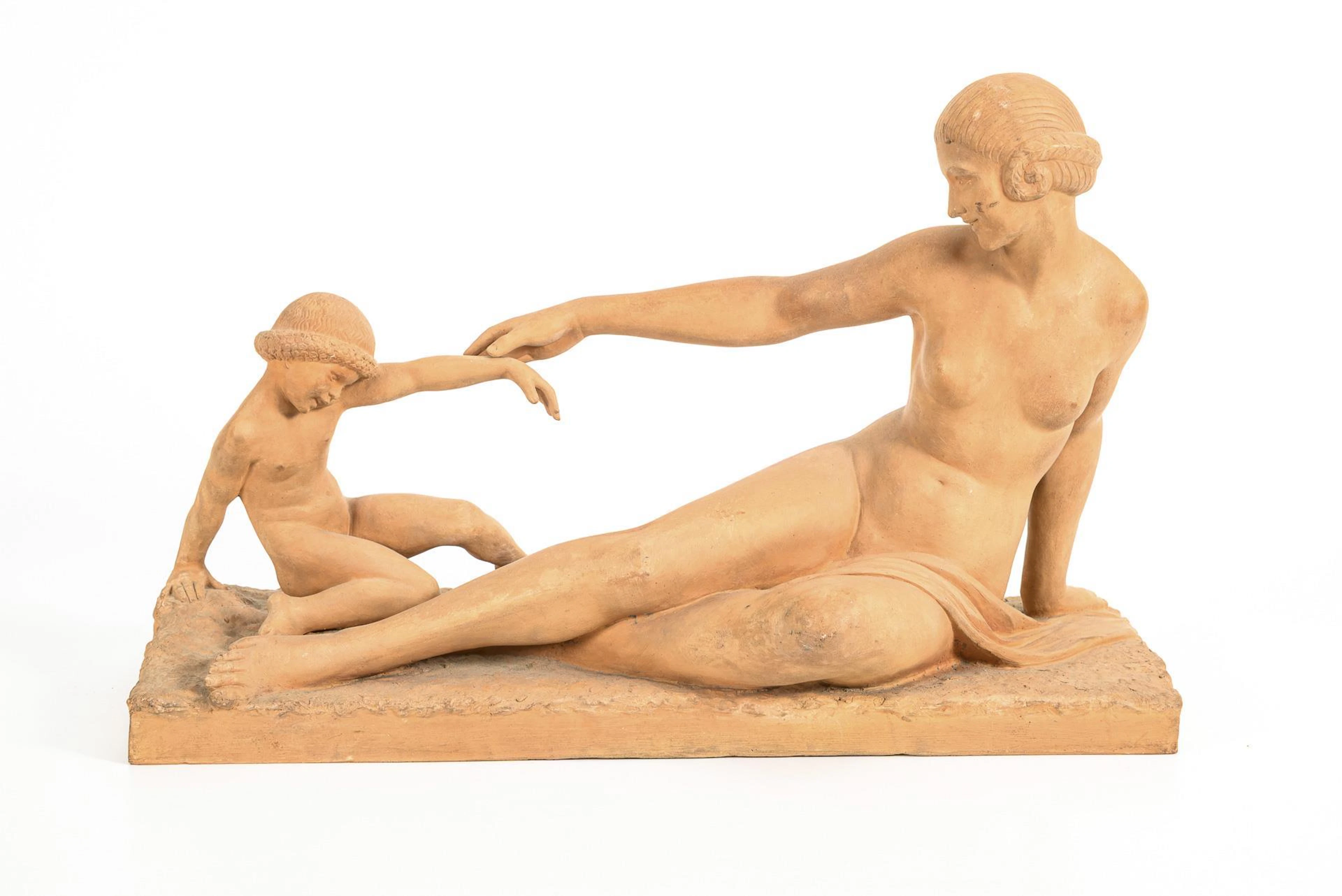 BOURAINE, M, BOURAINE, M, BOURAINE, M, Figure group: Mother and child