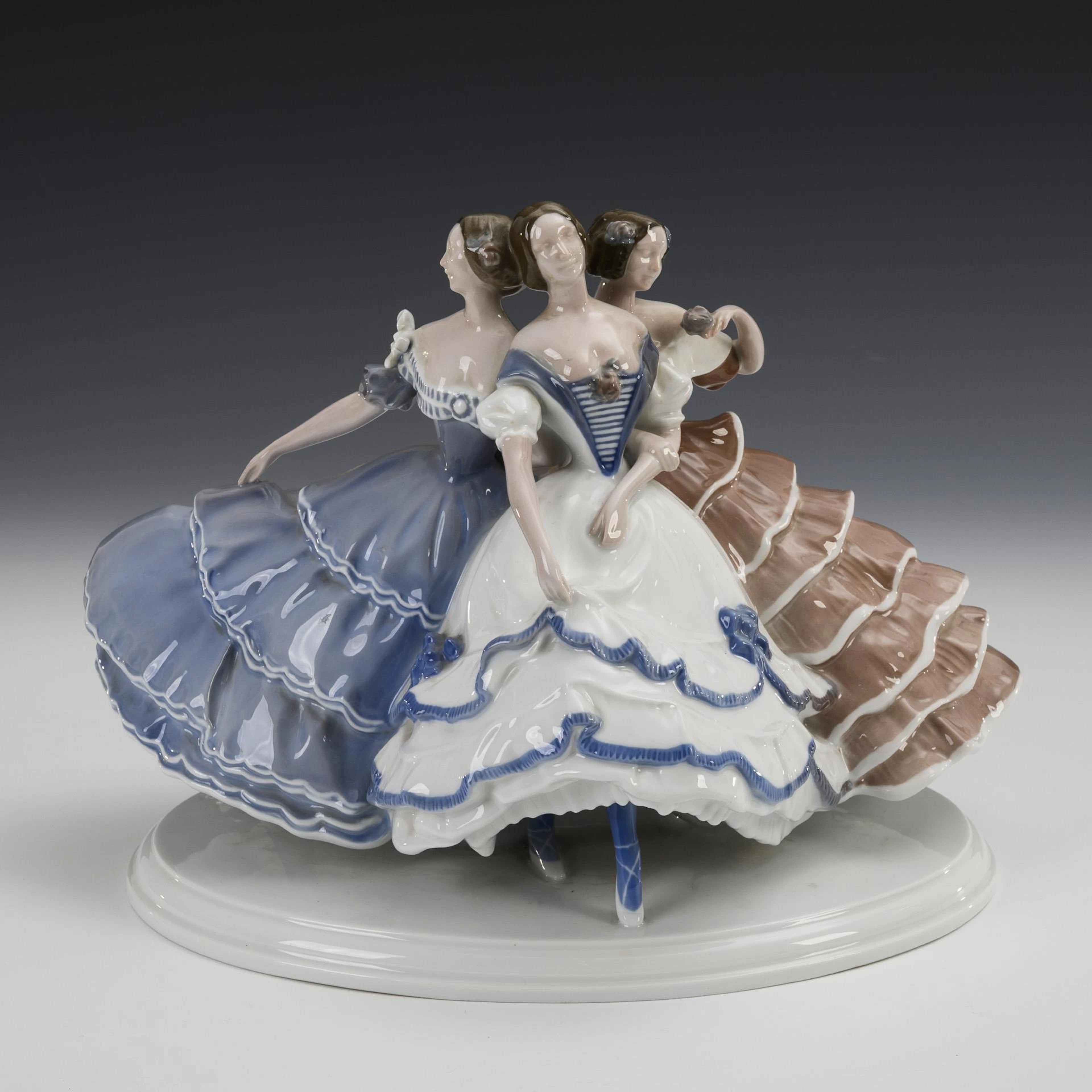 Art Nouveau figure: "Tanzlust". Rosenthal.