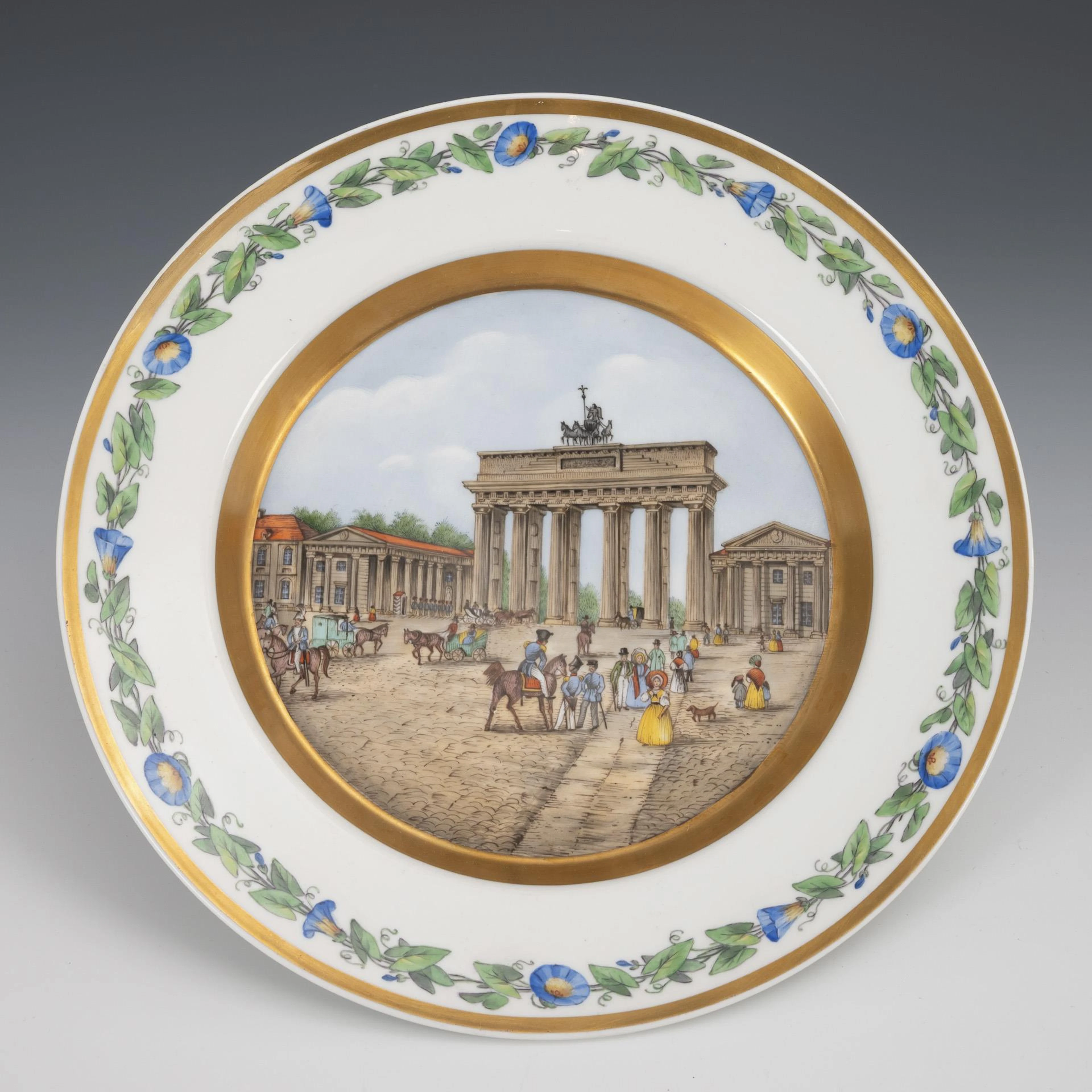 View plate "Berlin, Brandenburg Gate". KPM Berlin.