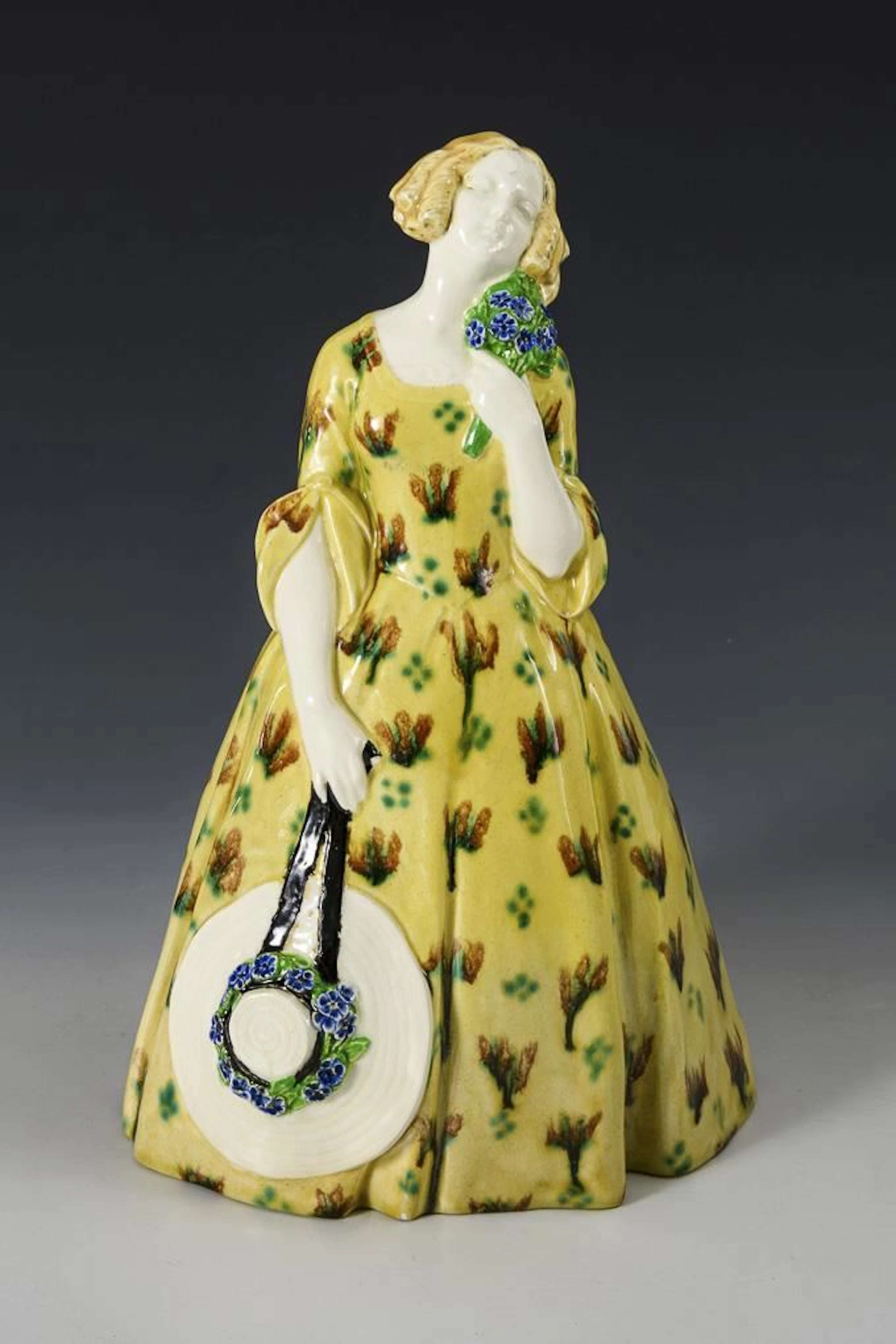 Art Nouveau "Spring" Seasonal Figurine. United Vienna and Gmunden Ceramics.
