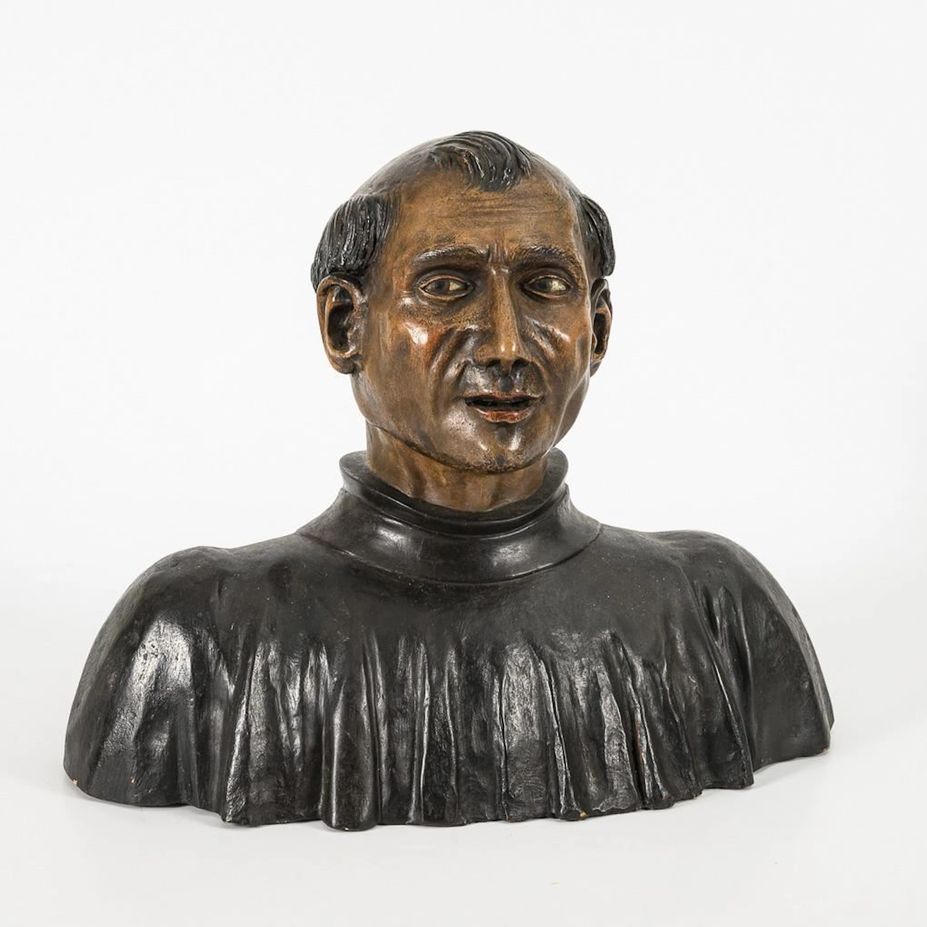 Bust of a monk.