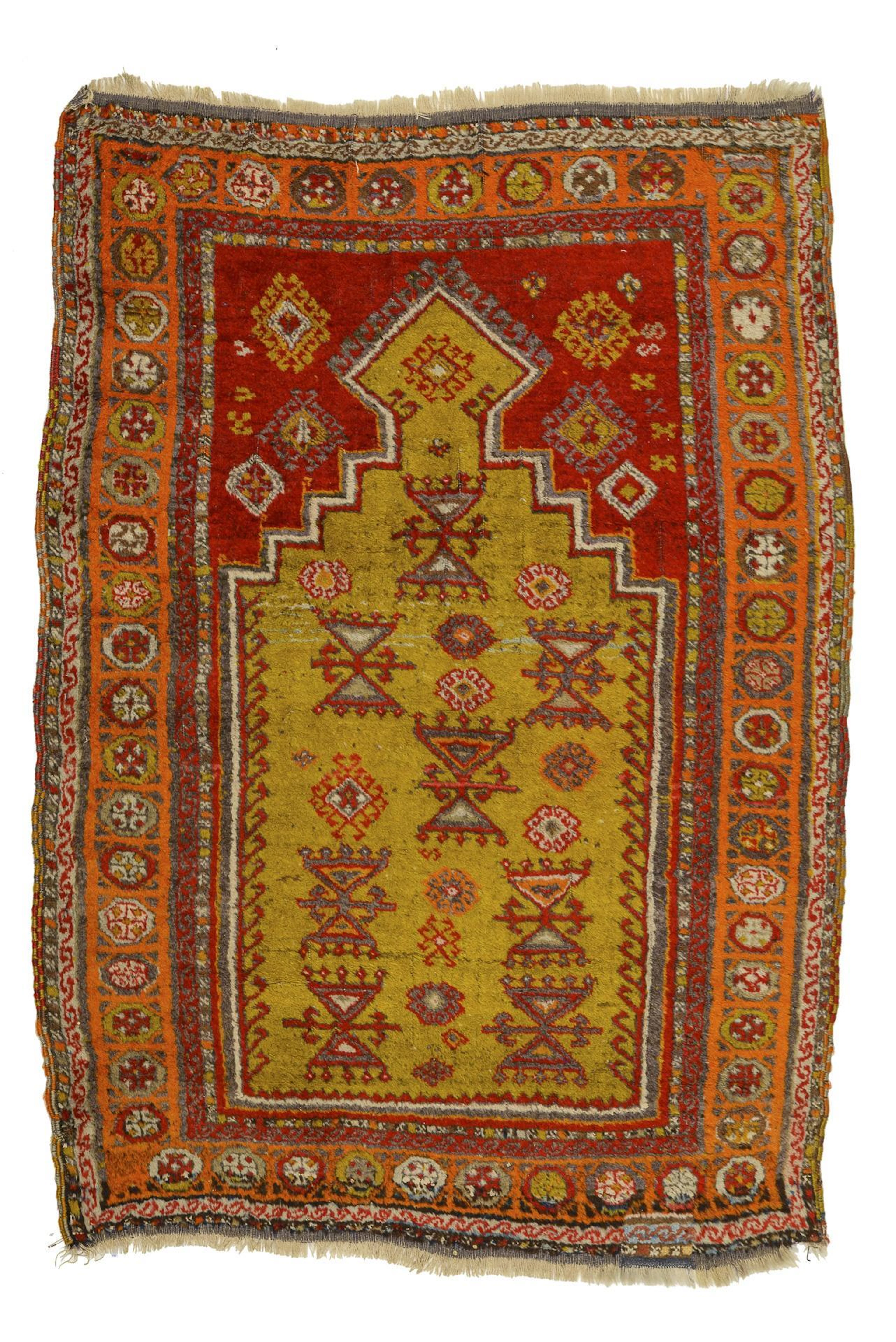 "Turkish Yürük" prayer rug.
