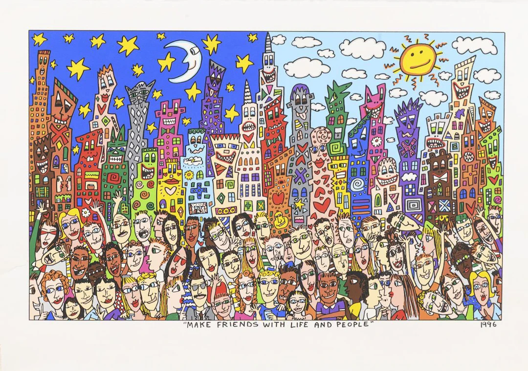 RIZZI, James(1950), RIZZI, James(1950), "Make Friends with Life and People"
