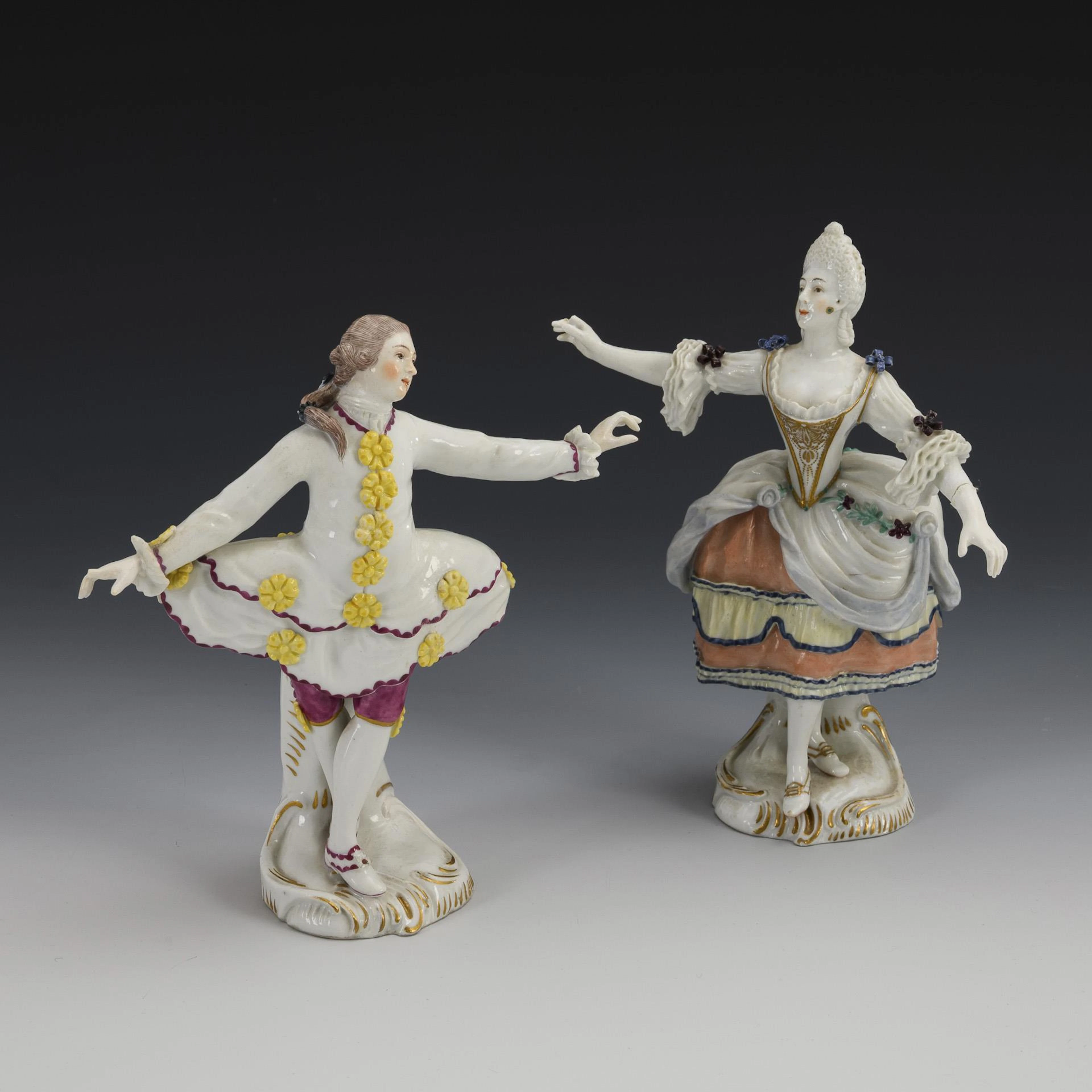 Dancer and dancers of the court ballet. Ludwigsburg.