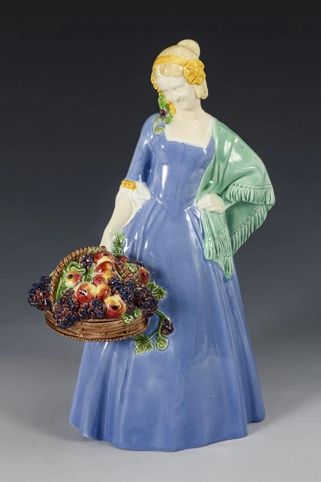 Art Nouveau "Autumn" Seasonal Figurine. Vienna Art Ceramics Workshop
