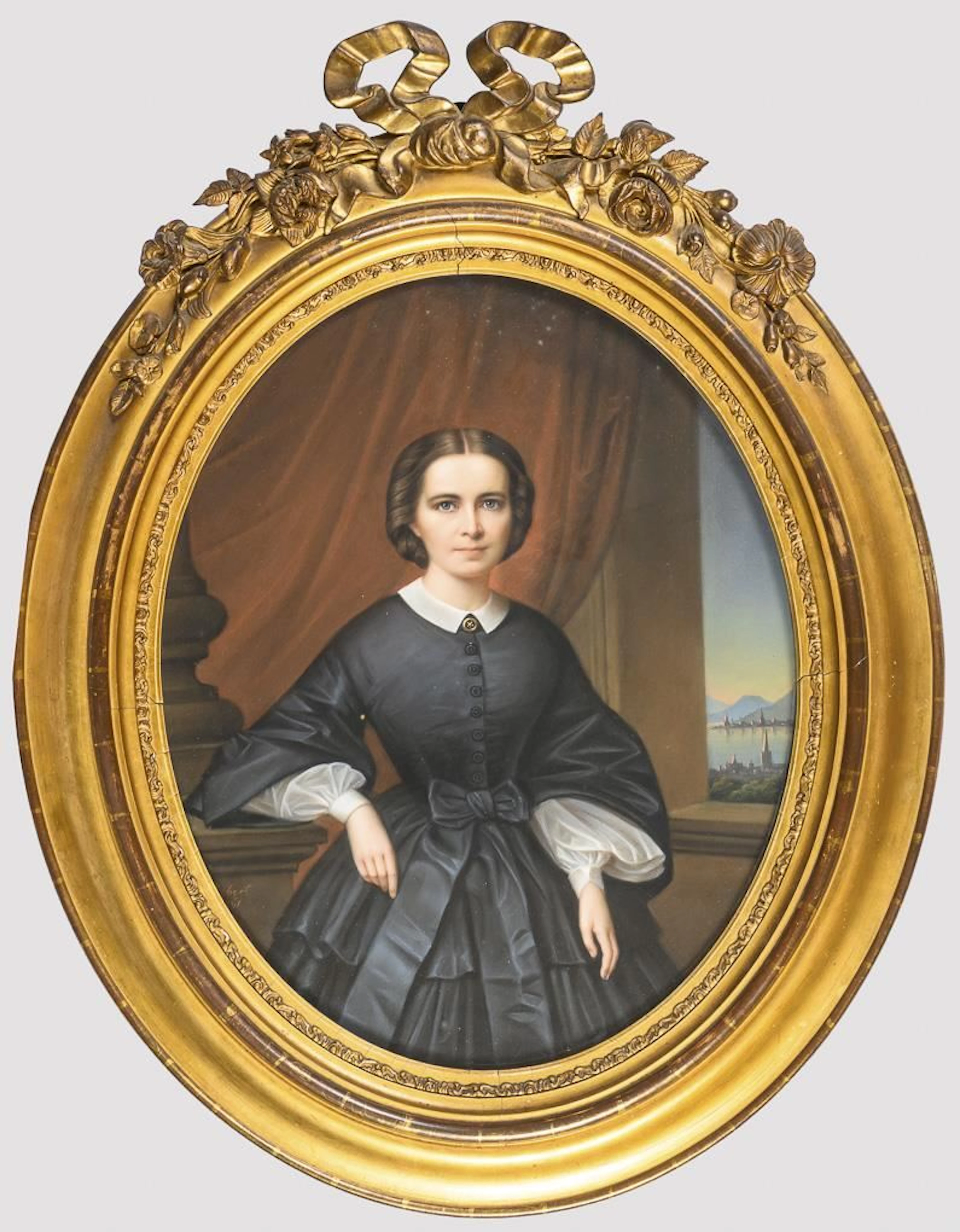 SIEBERT, SIEBERT, SIEBERT, Oval Portrait of Mathilde Marsili