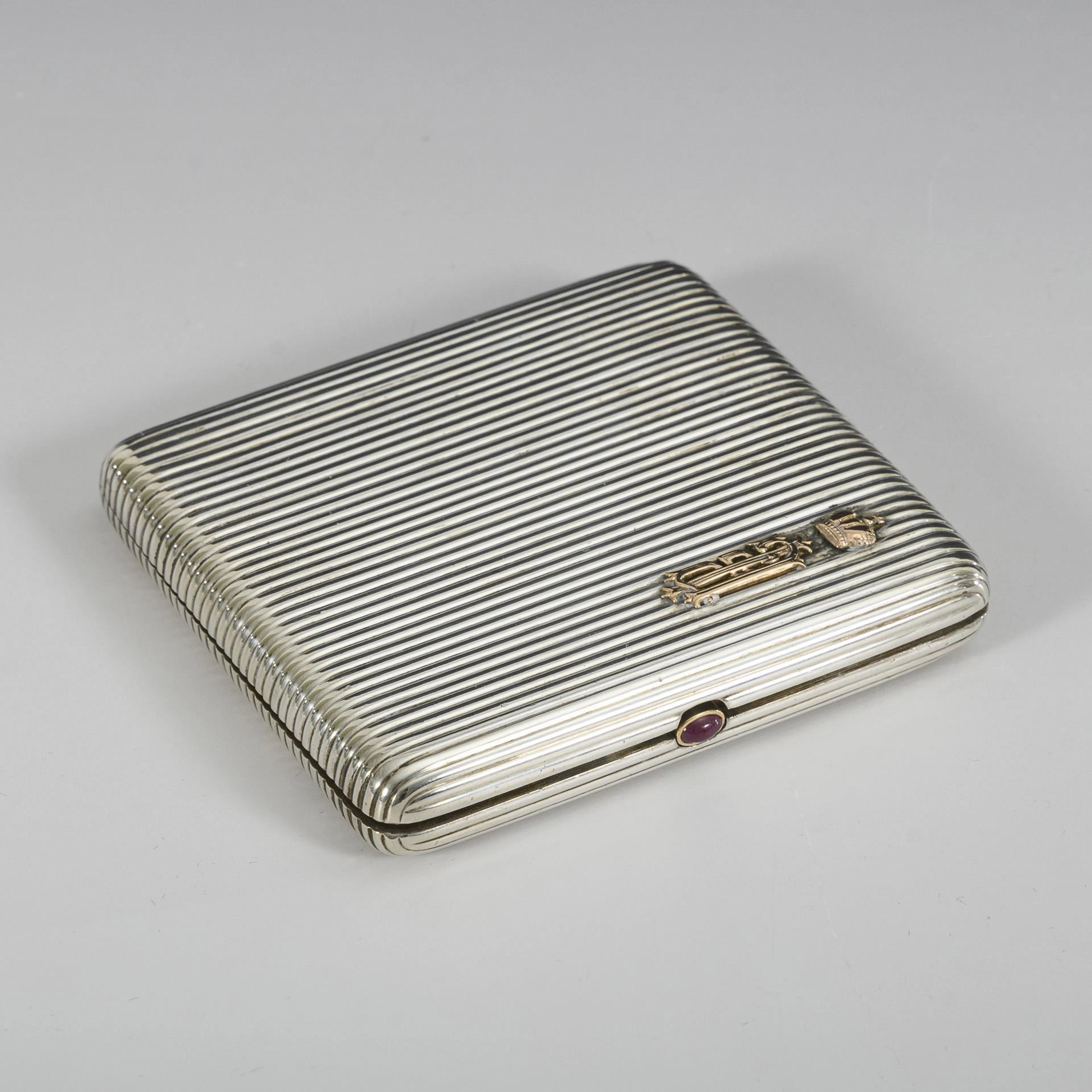 Russian cigarette case. Karl Fabergé, St. Petersburg.