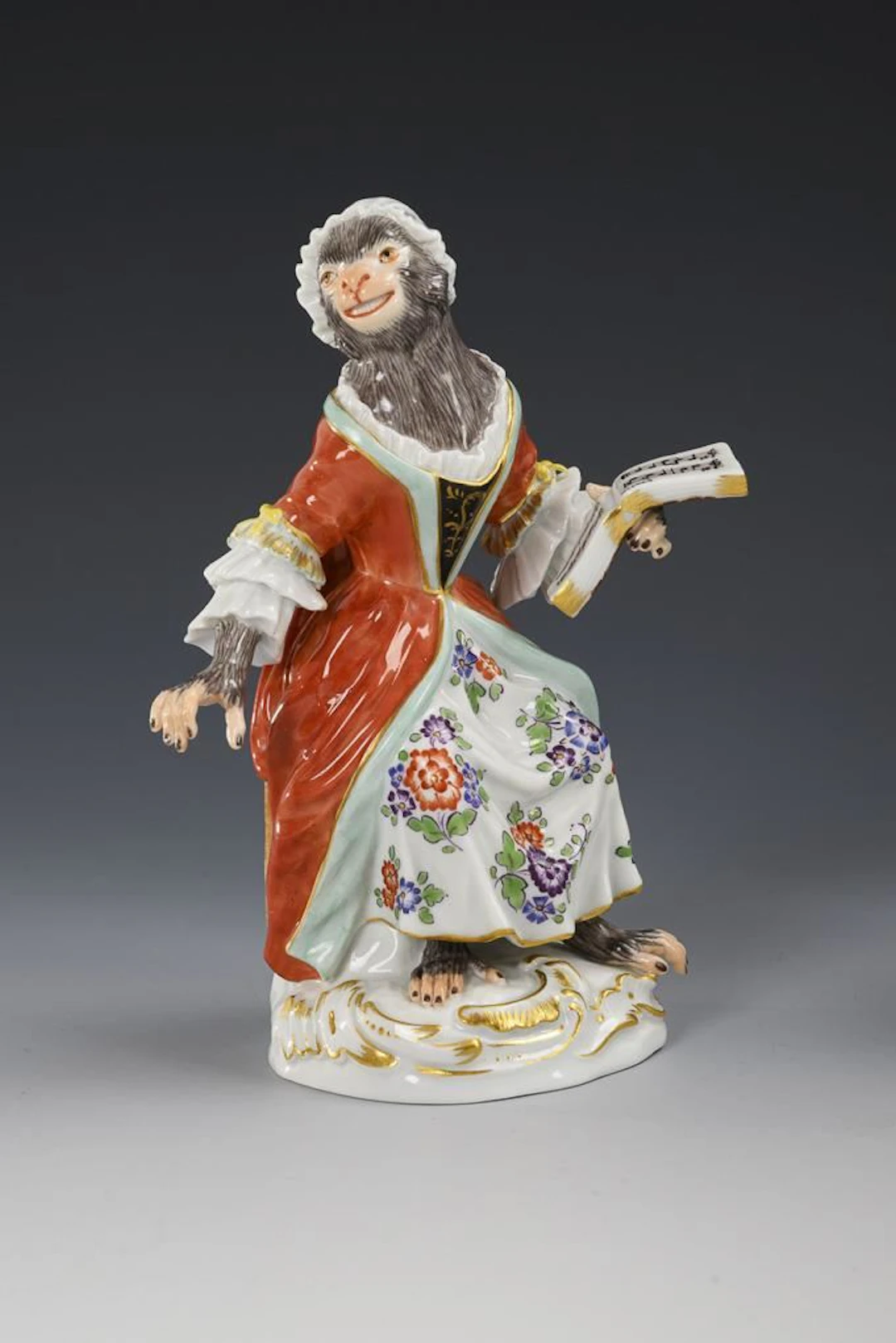 A Monkey as a Singer. Meissen.