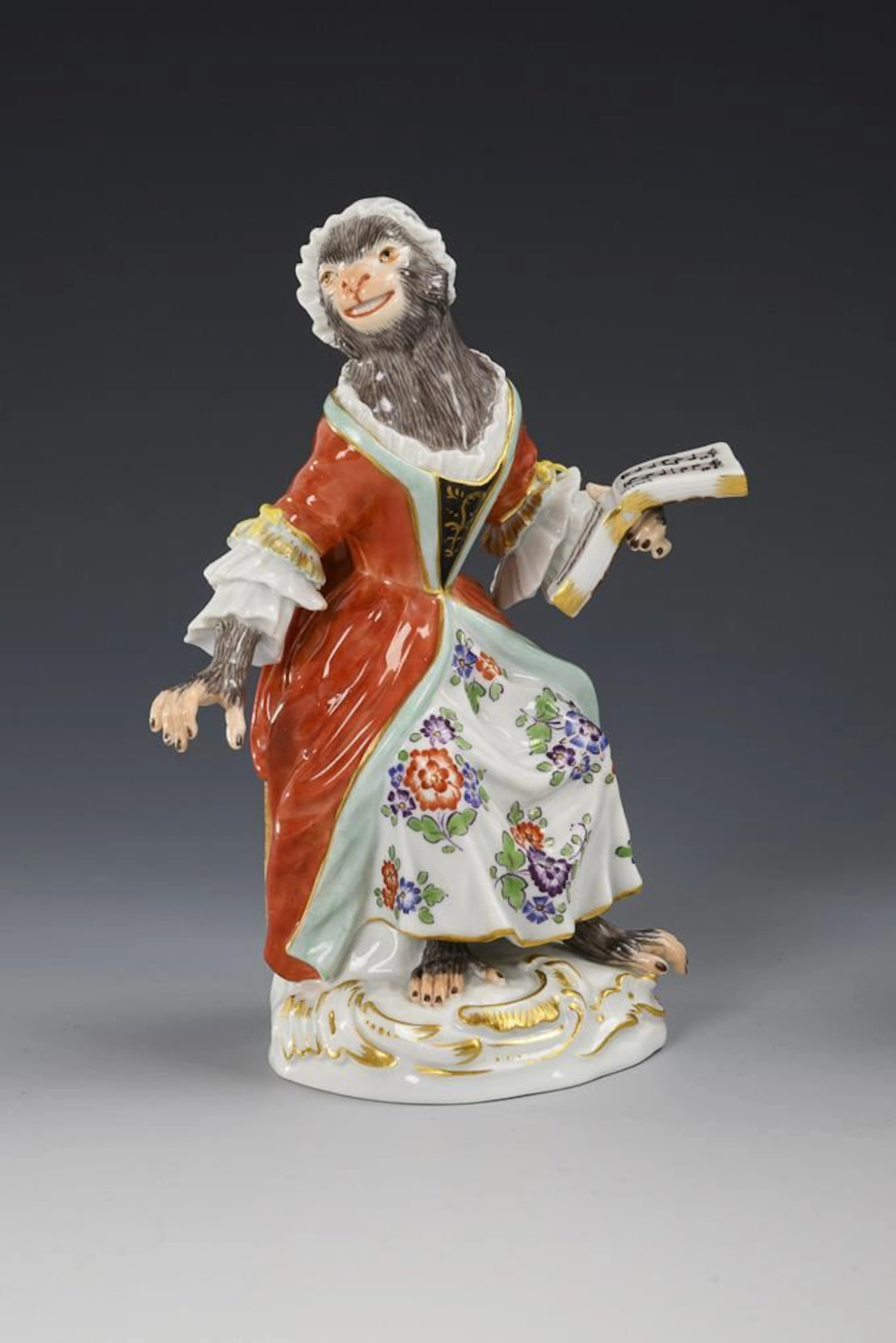 A Monkey as a Singer. Meissen.