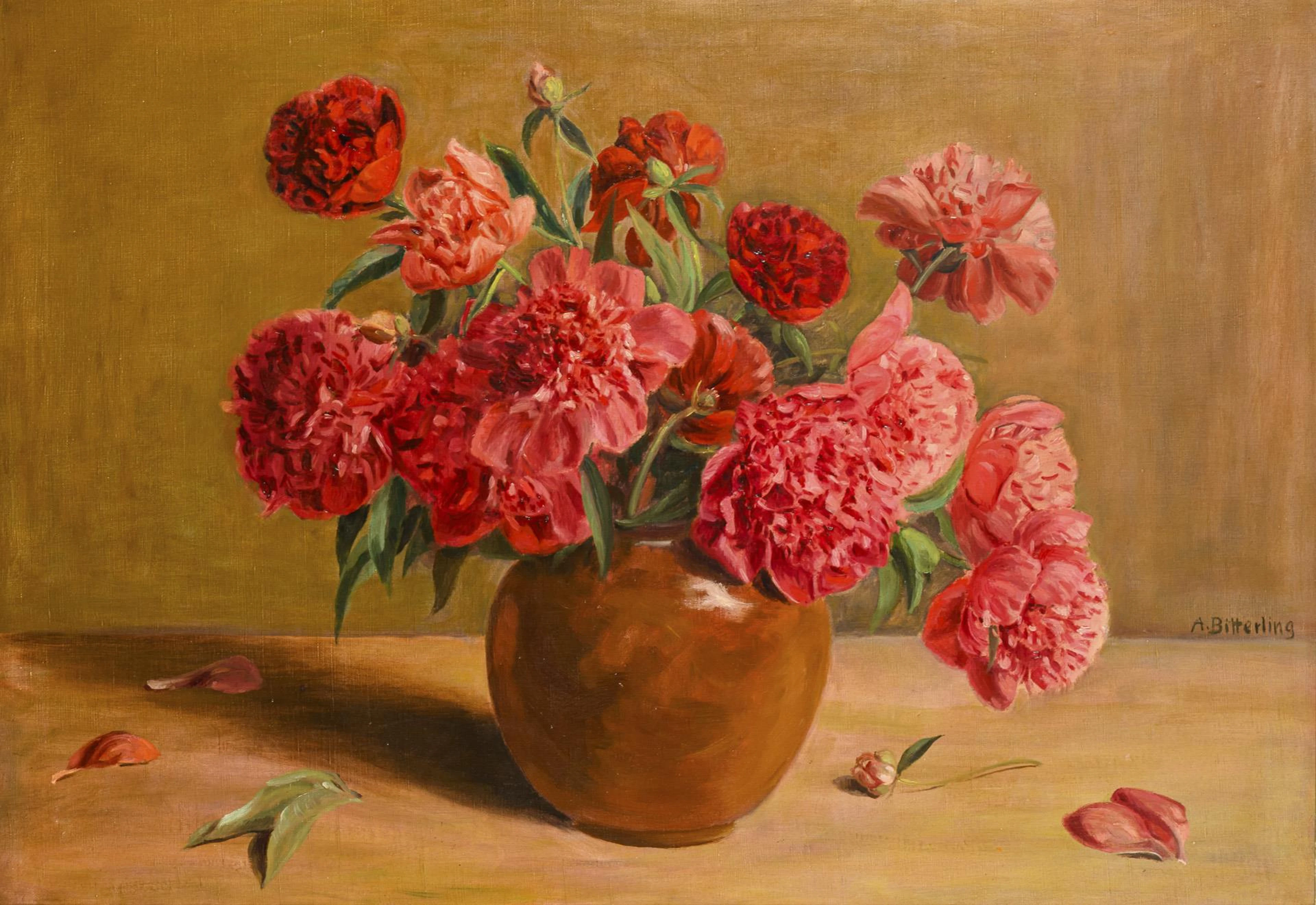 BITTERLING, Arthur(* 1881 Leipzig), BITTERLING, Arthur(* 1881 Leipzig), Peonies