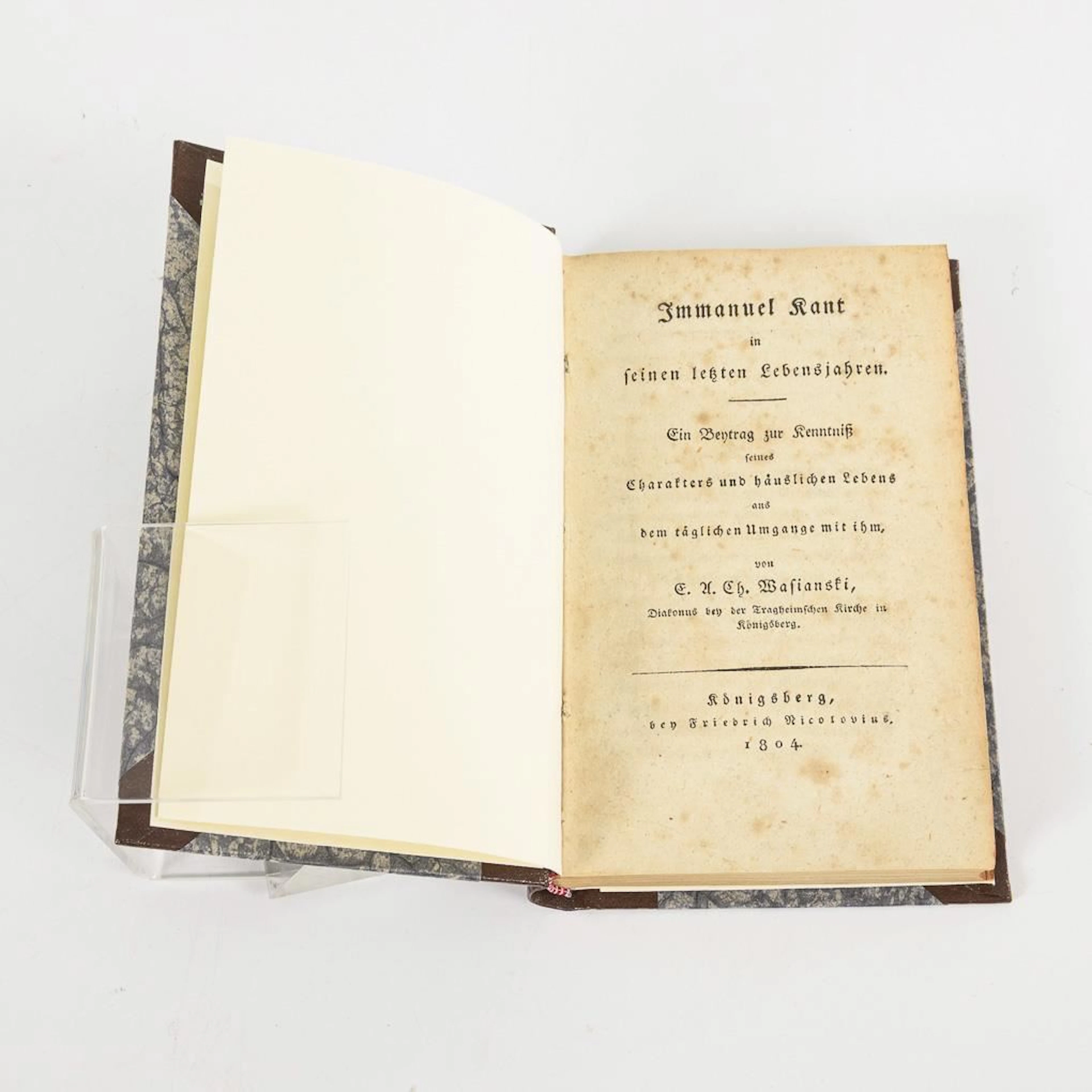 WASIANSKI, E. A. Ch, WASIANSKI, E. A. Ch, WASIANSKI, E. A. Ch, "Immanuel
