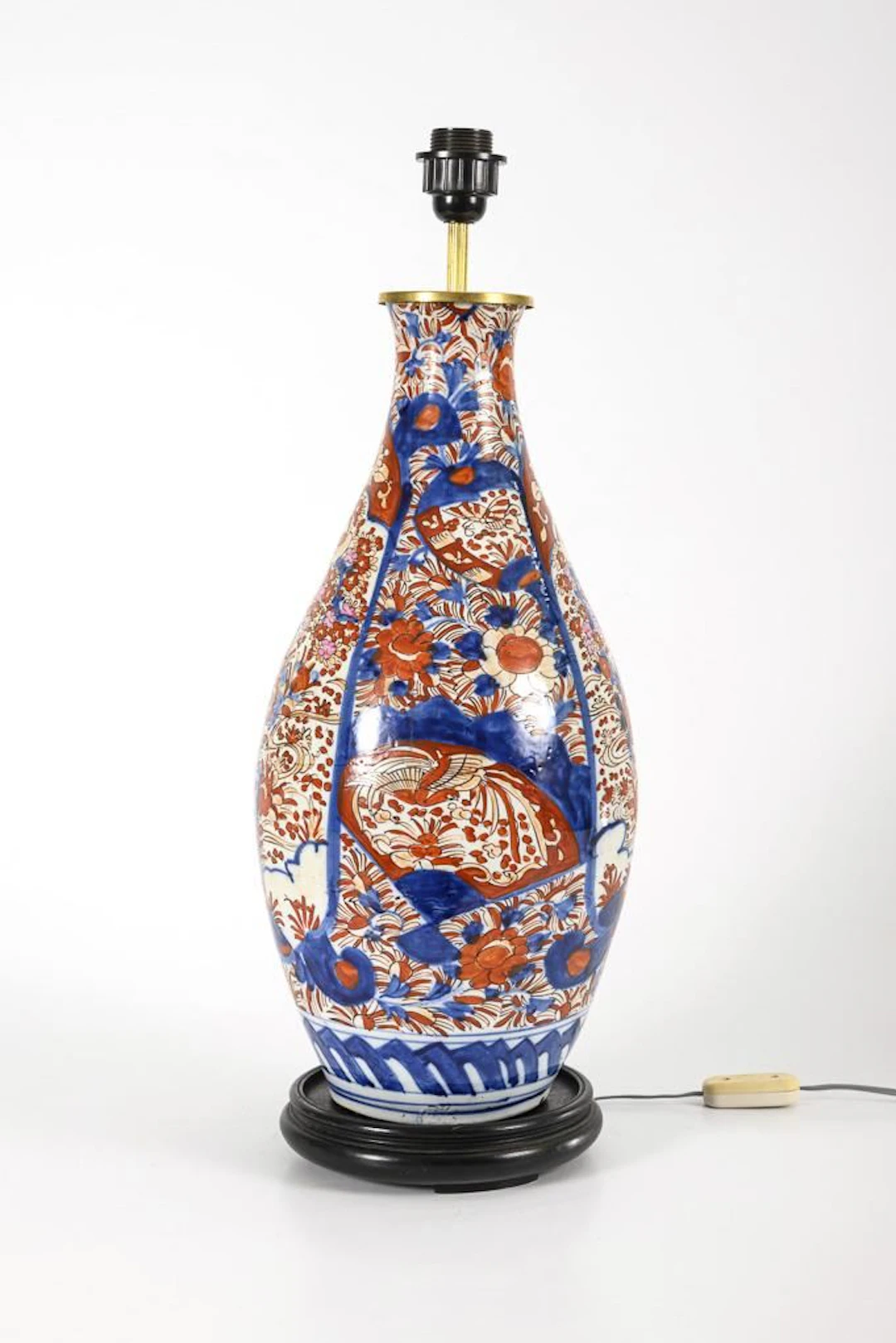 Imari lamp base.