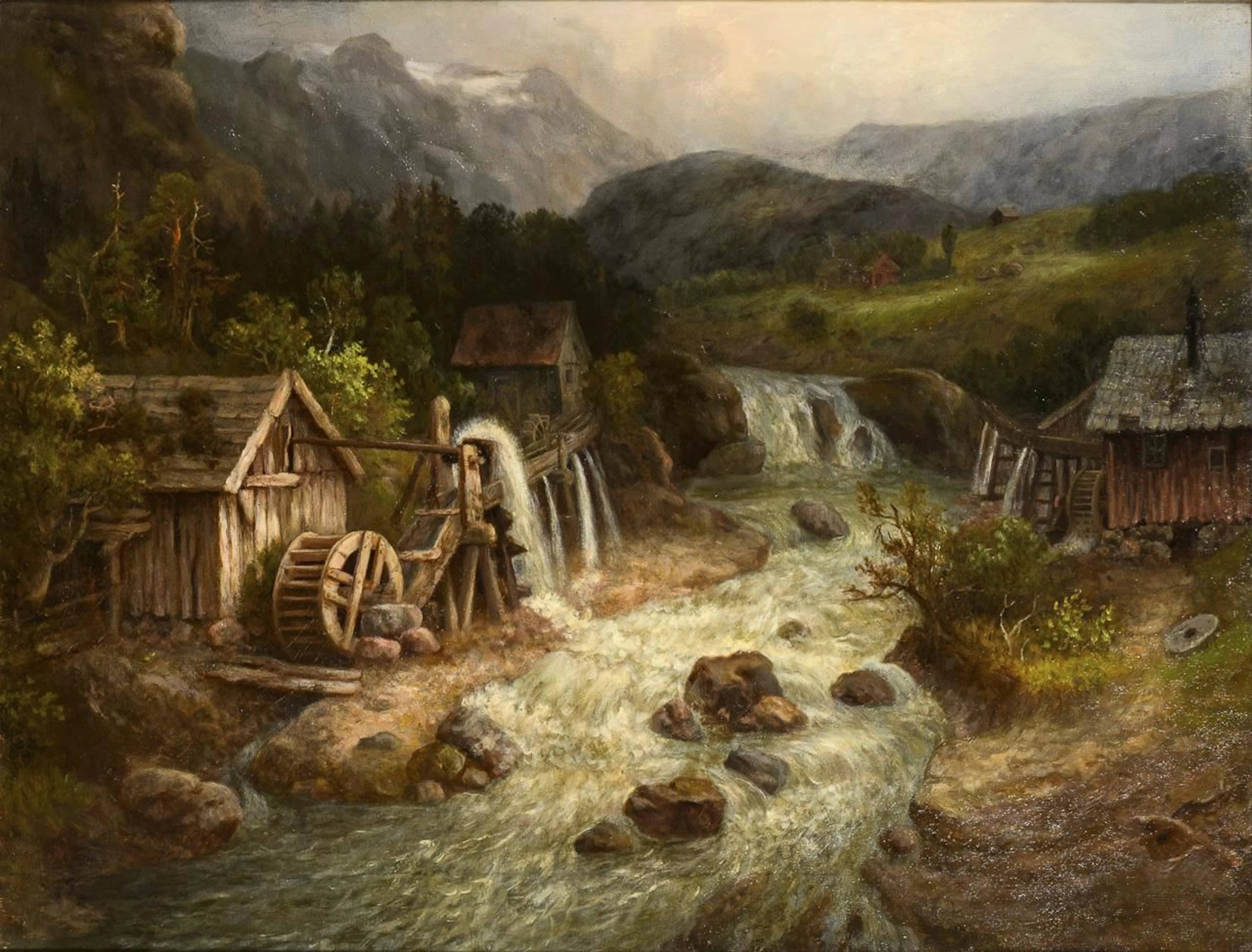 LYCK, Friedrich, LYCK, Friedrich, LYCK, Friedrich, "Watermills near