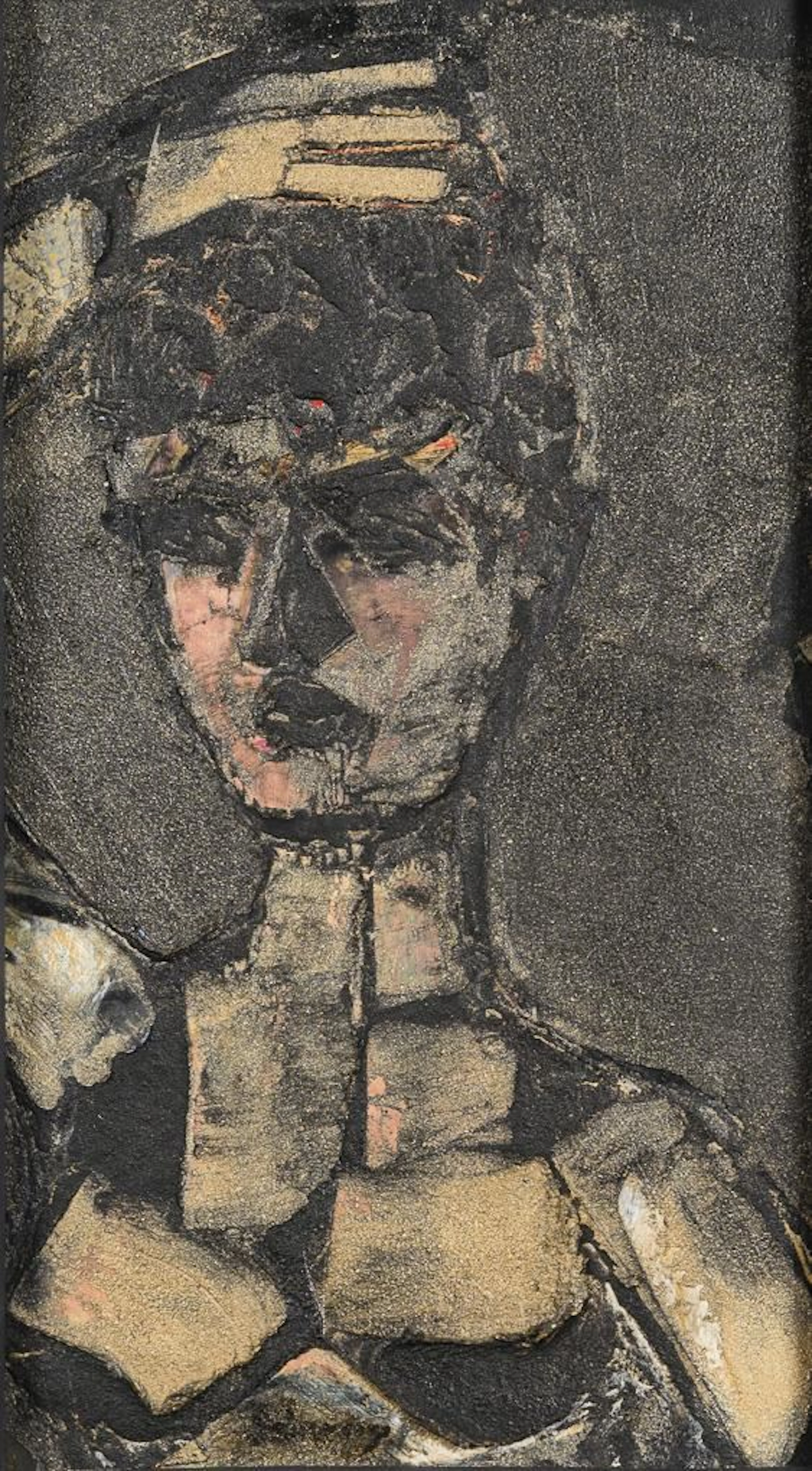 Indistinctly signed: Expressive Portrait