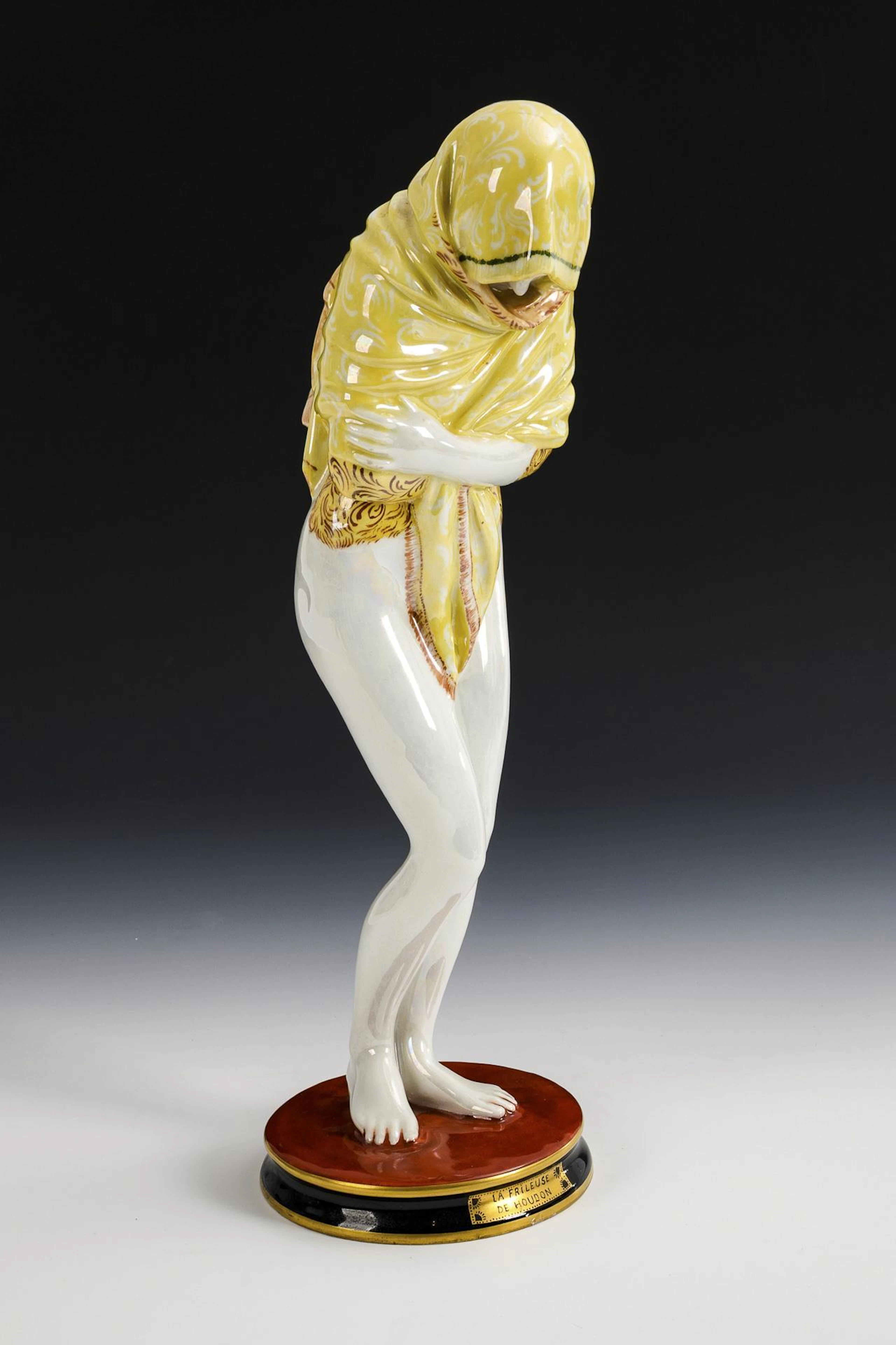 Standing figure "La Frileuse" after a design by Jean-Antoine Houdon