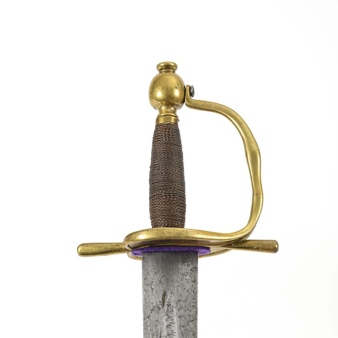 Pallasch with velvet scabbard.