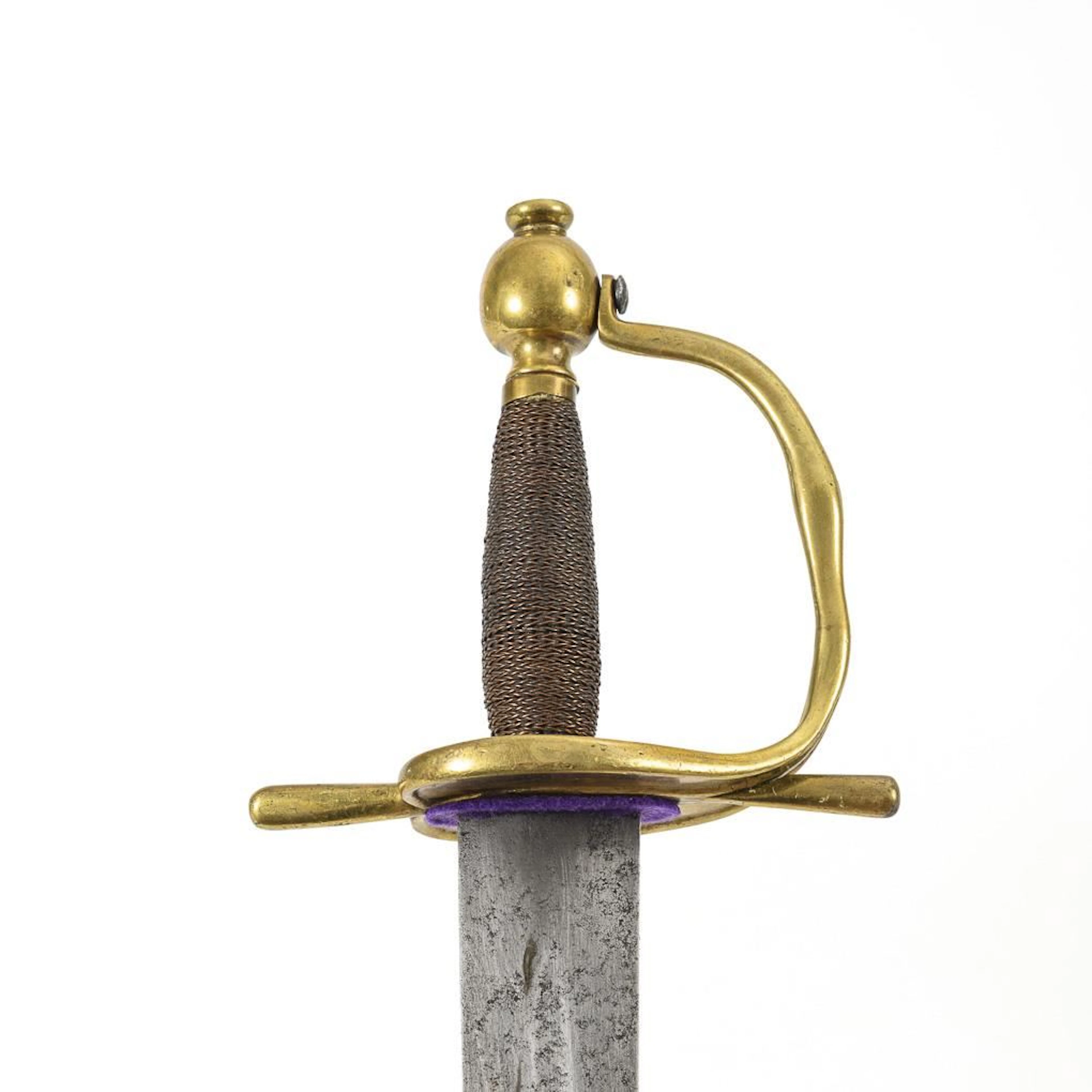 Pallasch with velvet scabbard.