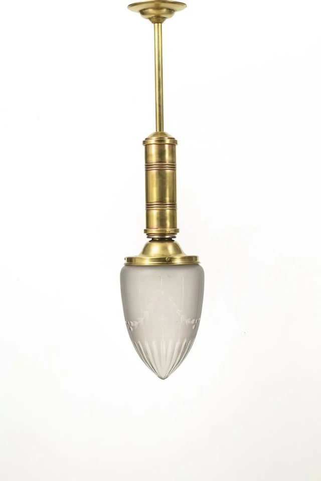 Art Nouveau ceiling lamp.