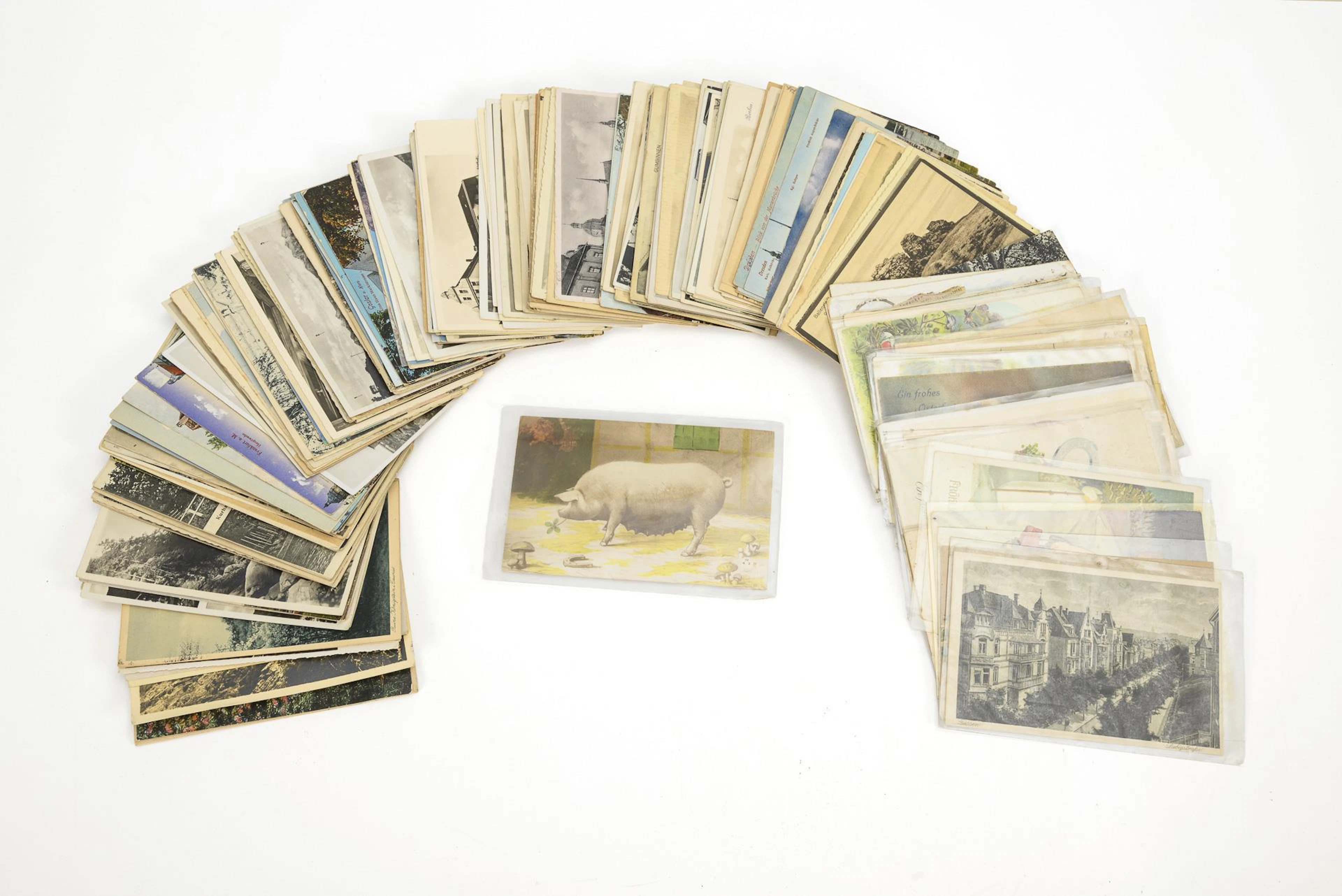 Convolute of approx. 257 picture postcards, loose.
