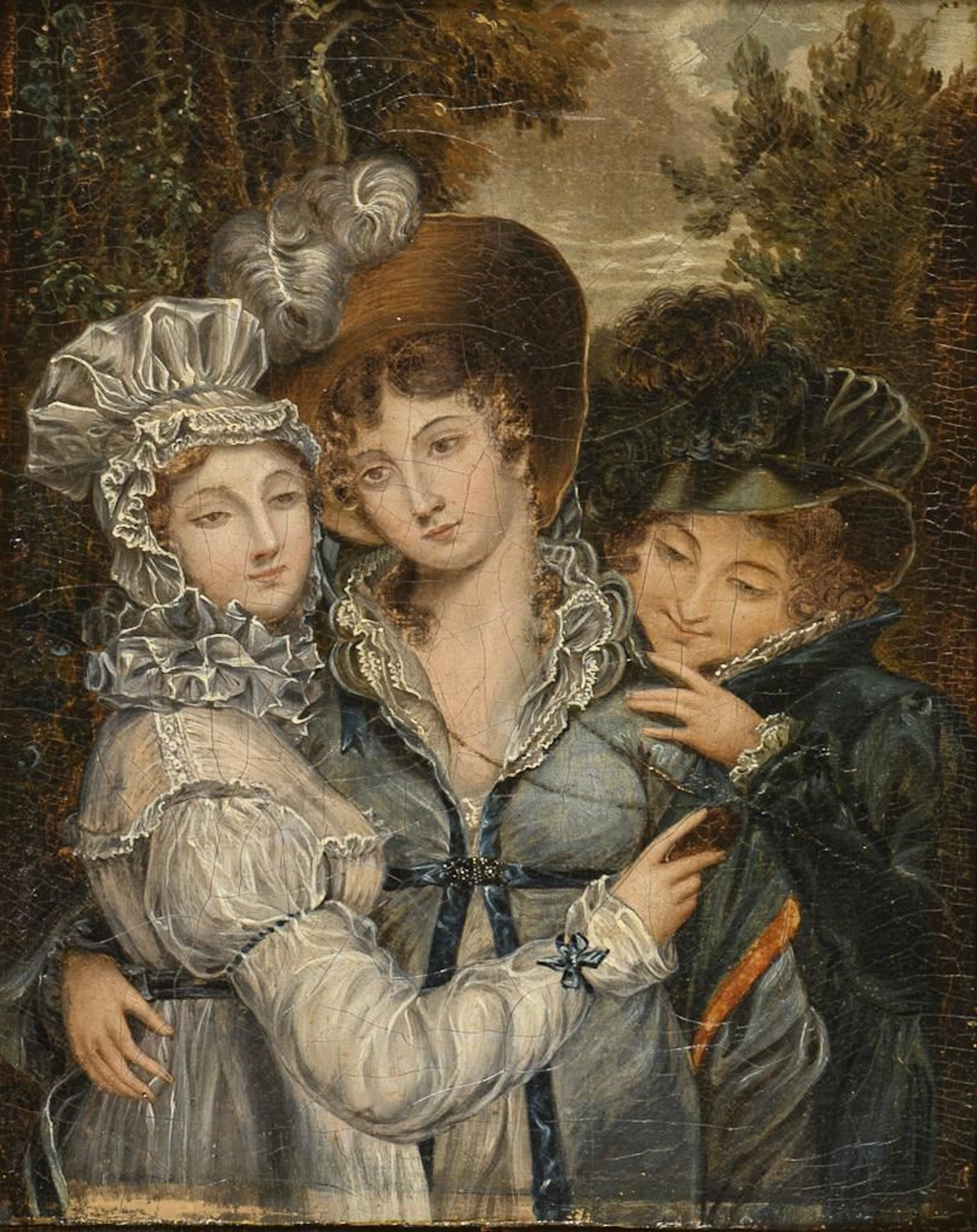 Portrait of Three Ladies, c. 1800