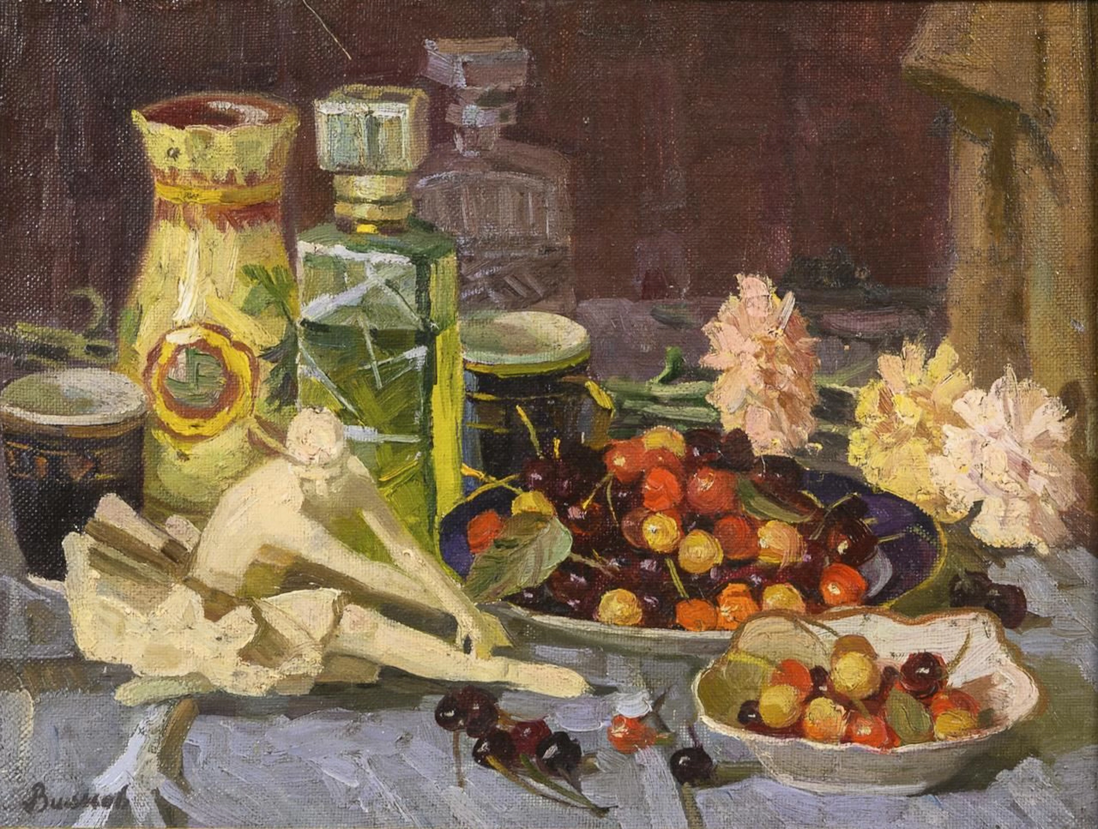 Indistinctly signed: Modern Still Life