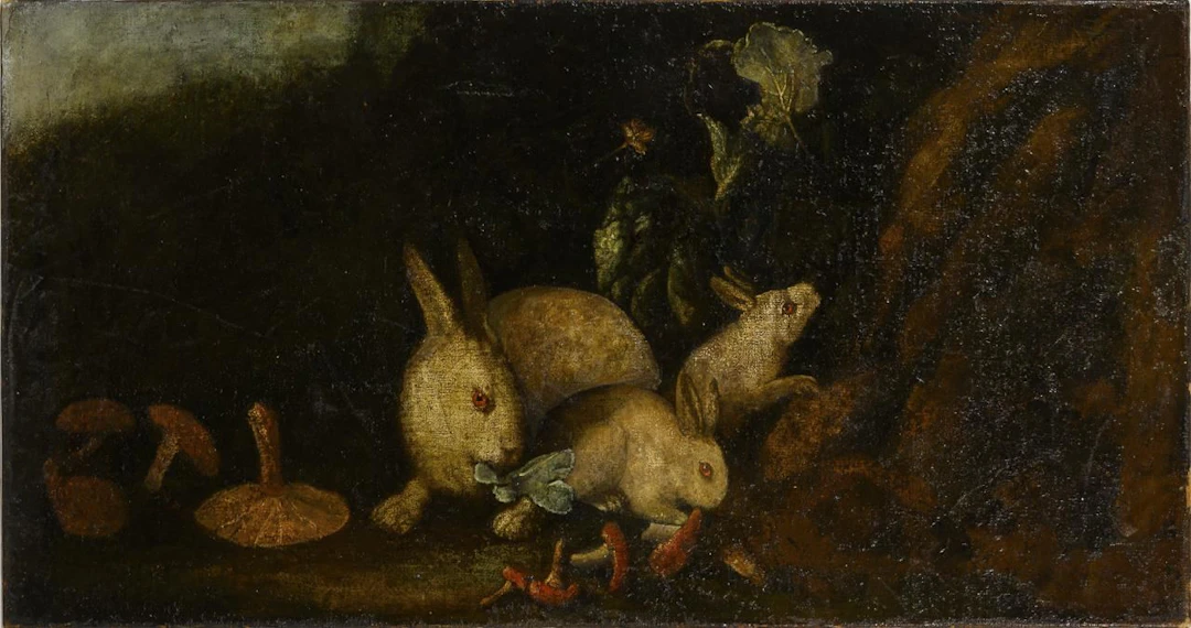 Landscape with Hares and Mushrooms