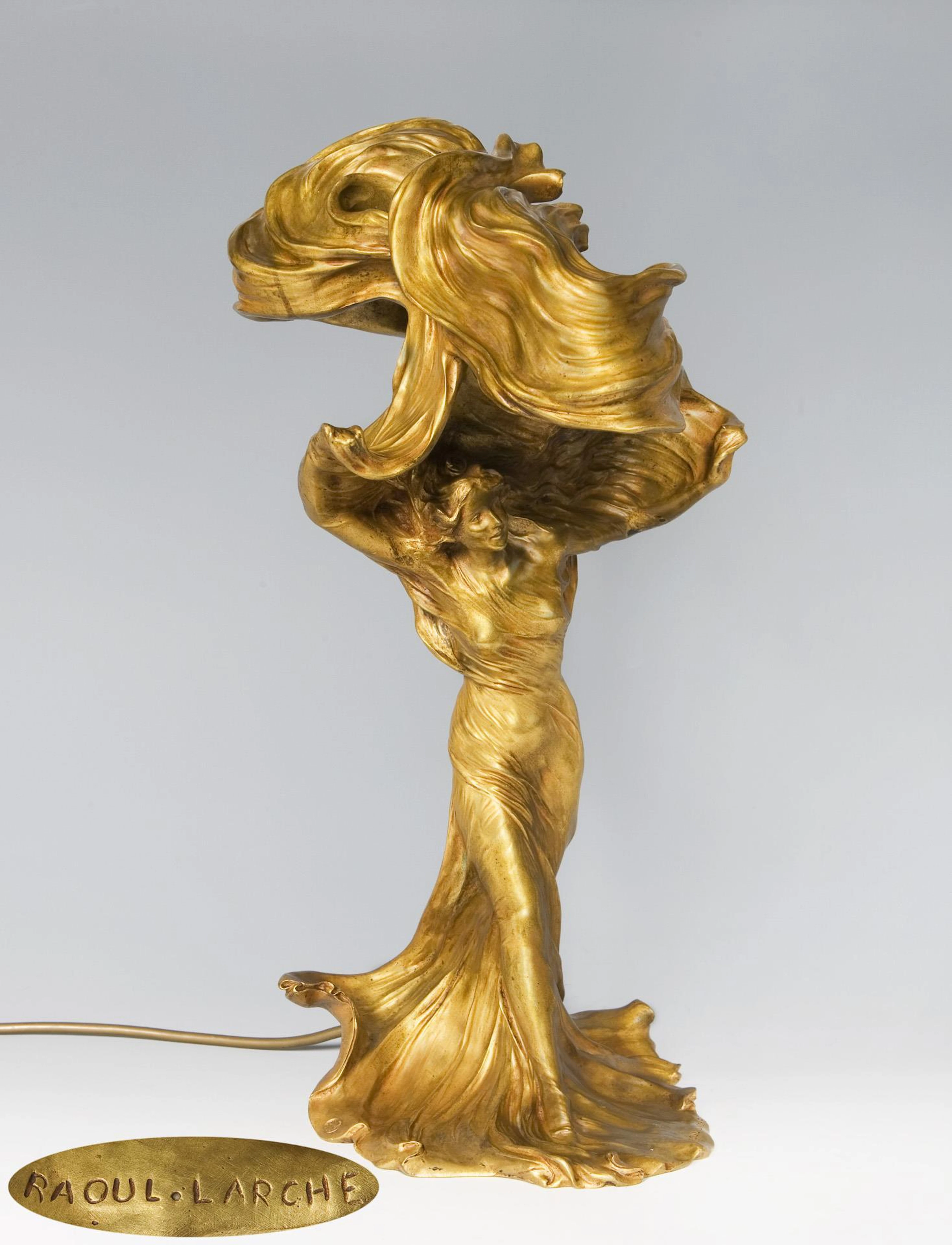 Table Lamp, Raoul Larche: La Lampe Loie Fuller.