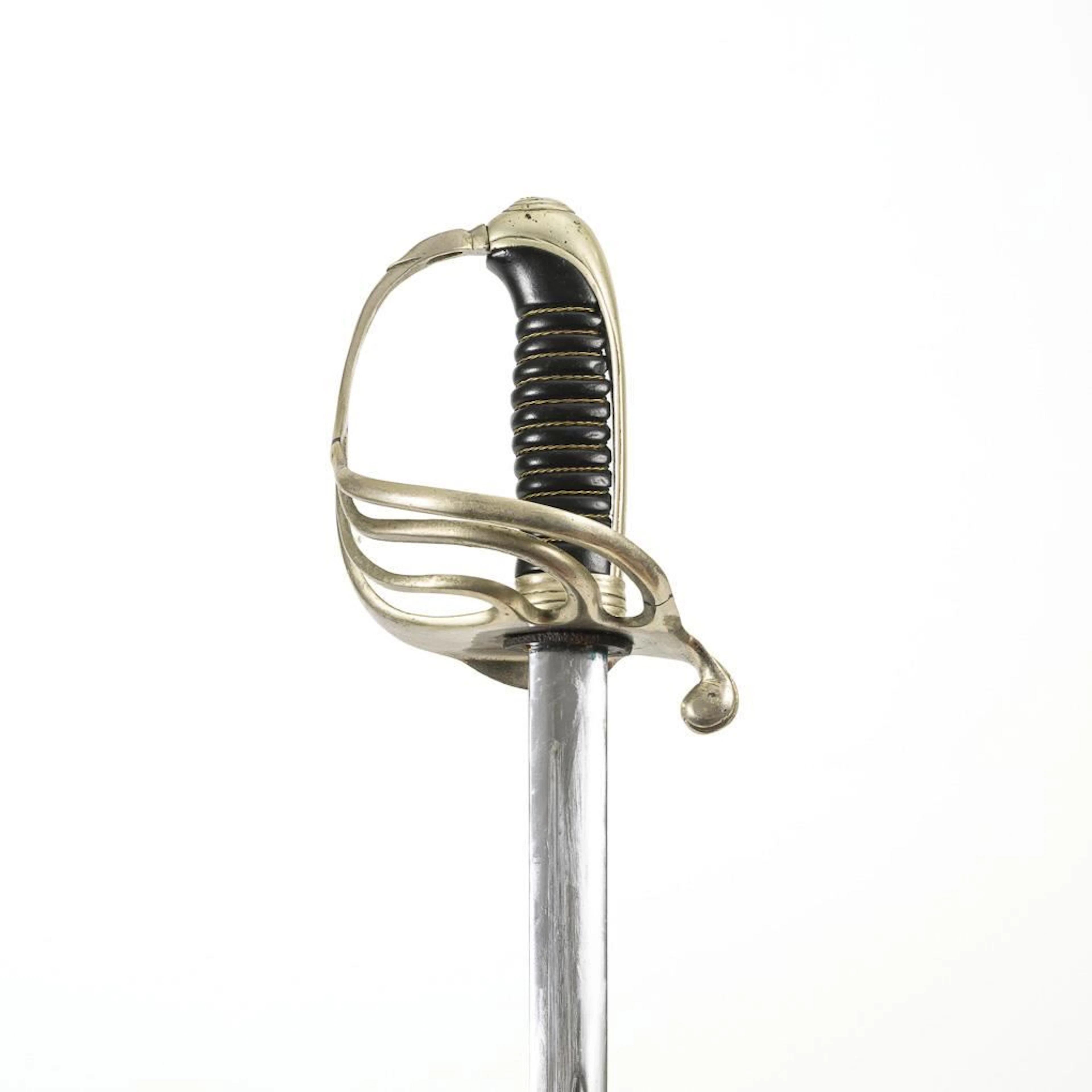 Sword with sword knot and scabbard.