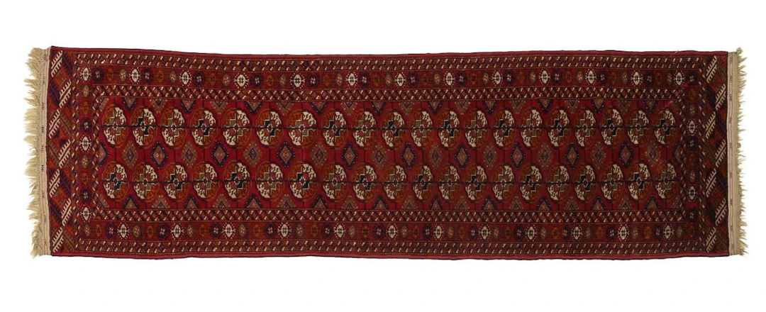 Turkmen "Tekke" carpet runner.