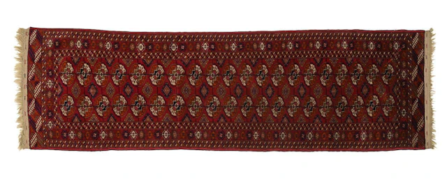 Turkmen "Tekke" carpet runner.