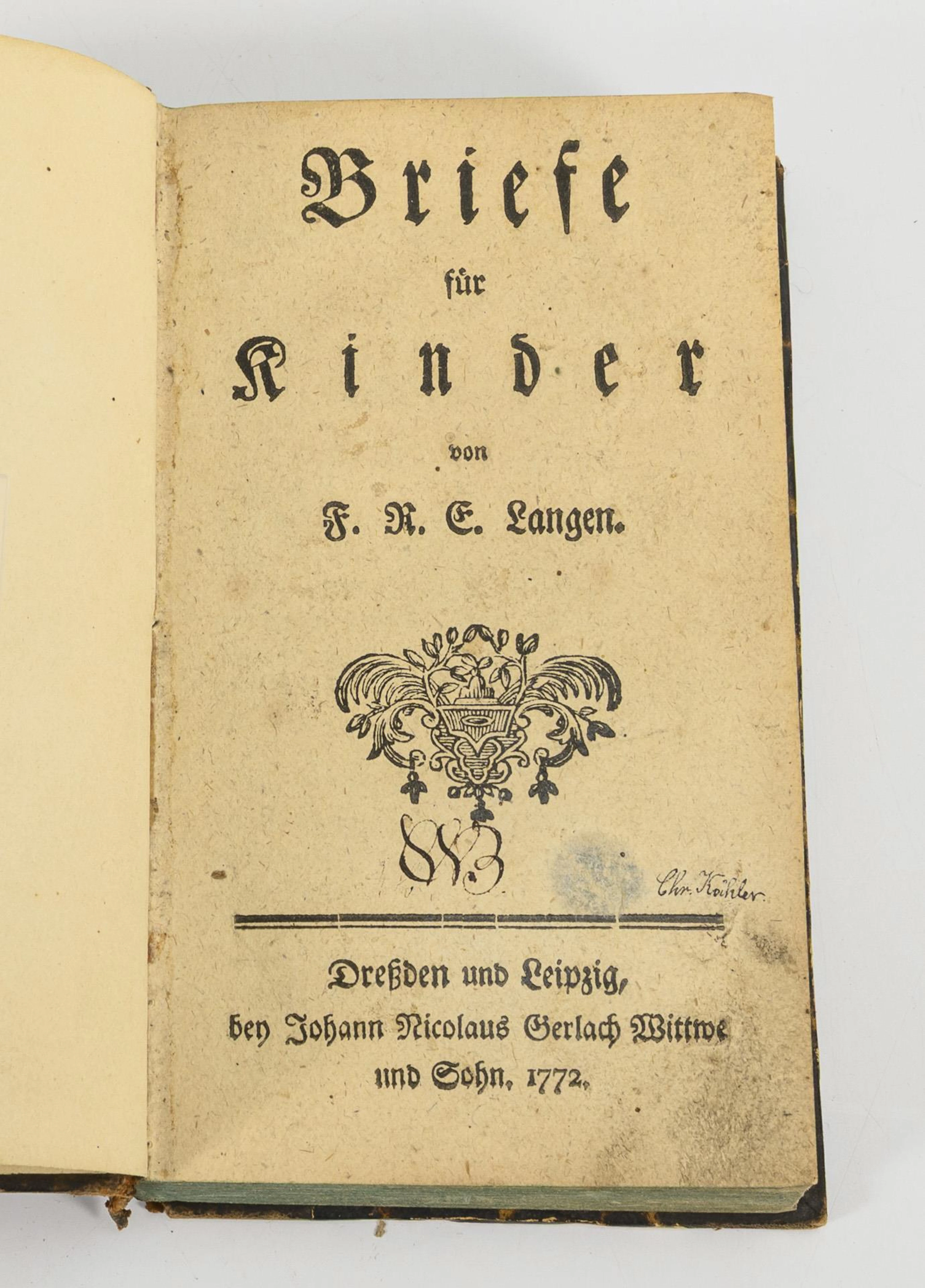 LANGEN, F.R.E, LANGEN, F.R.E, LANGEN, F.R.E, "Letters for Children"