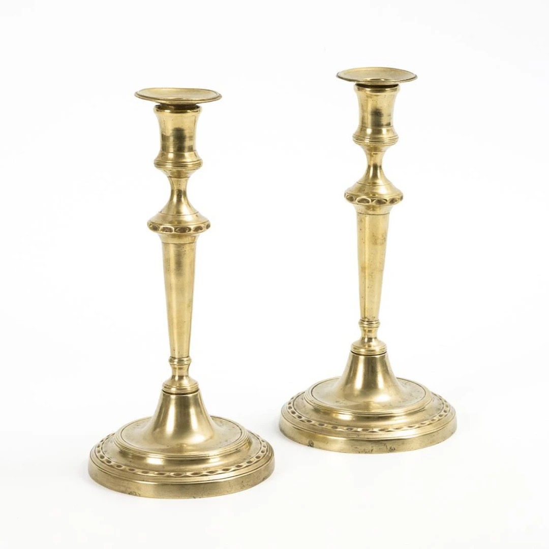 Pair of Biedermeier candlesticks.