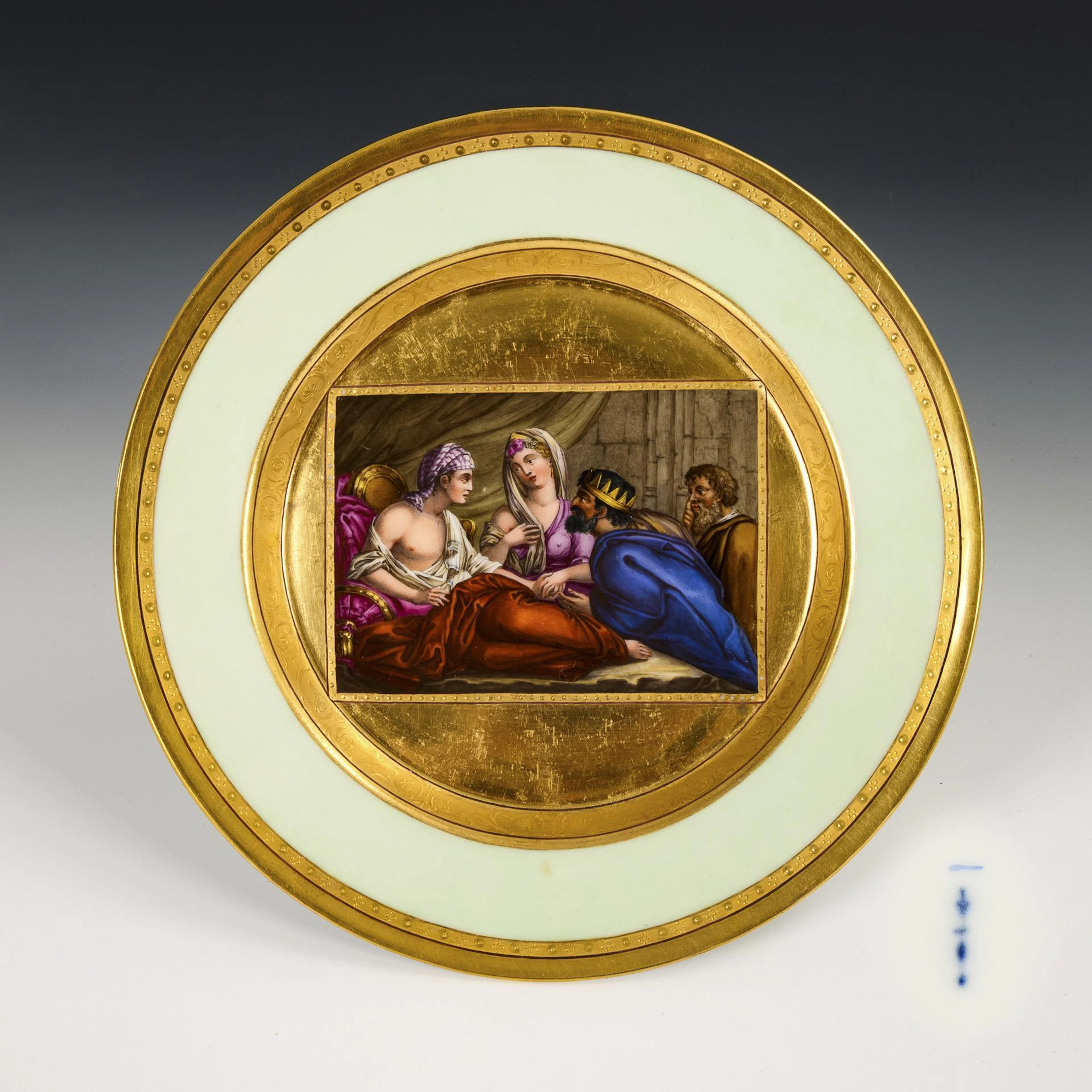 Pictorial plate: Antiochus and Stratonike. KPM Berlin.