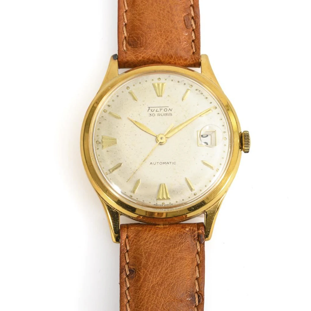 Gold Wristwatch. Fulton.