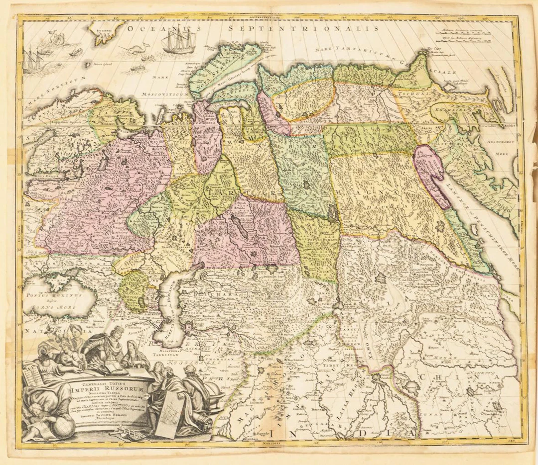 Map of the Russian Empire